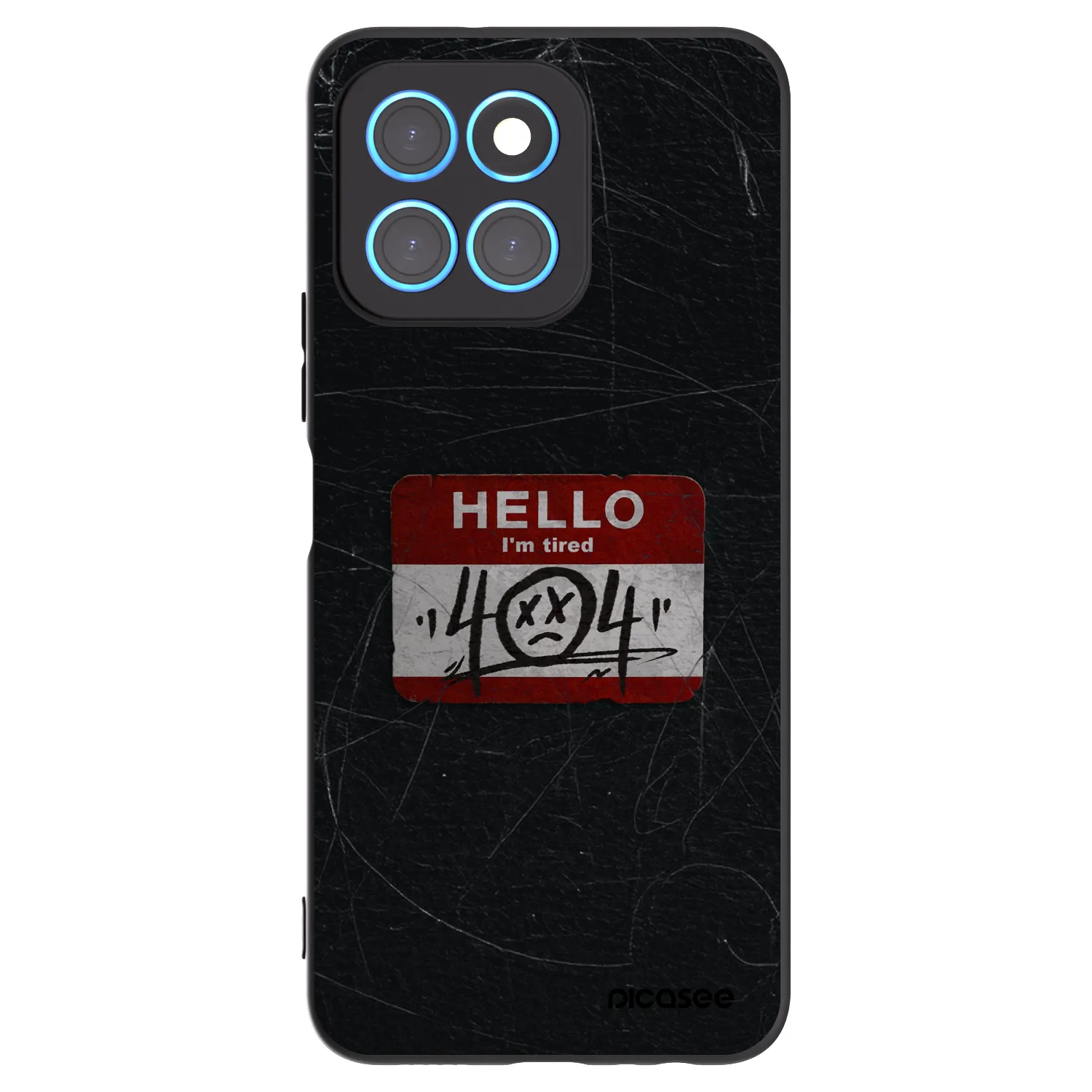 Picasee crna silikonska maskica za Honor X6 - HELLO 404