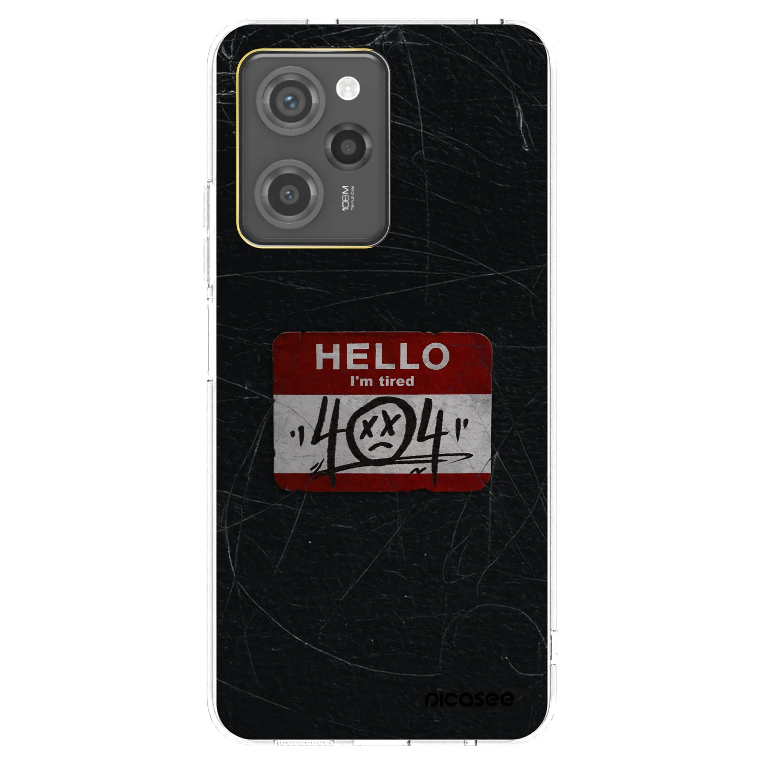 Picasee crna silikonska maskica za Xiaomi Poco X5 Pro - HELLO 404