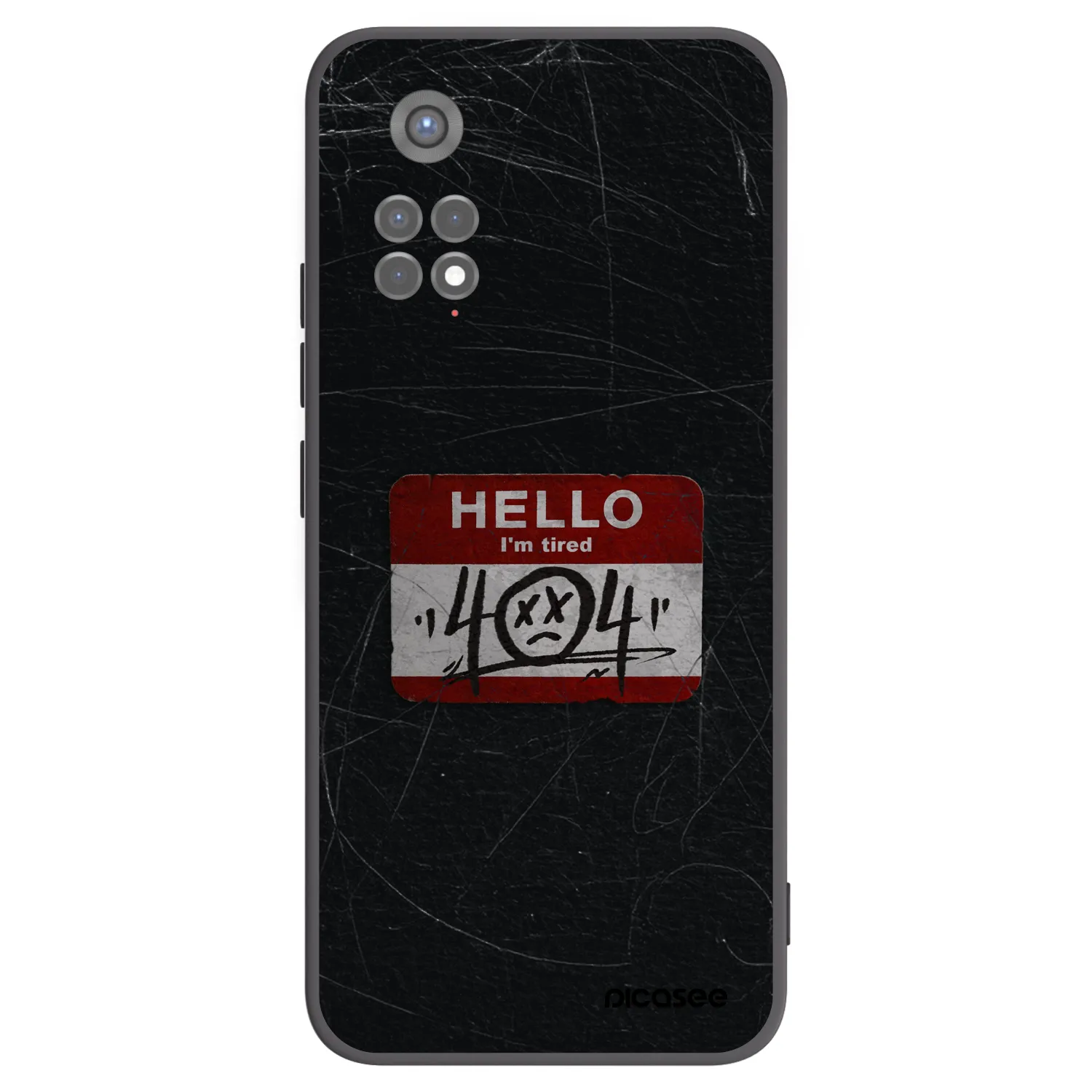 Picasee crna silikonska maskica za Xiaomi Redmi Note 11S 5G - HELLO 404