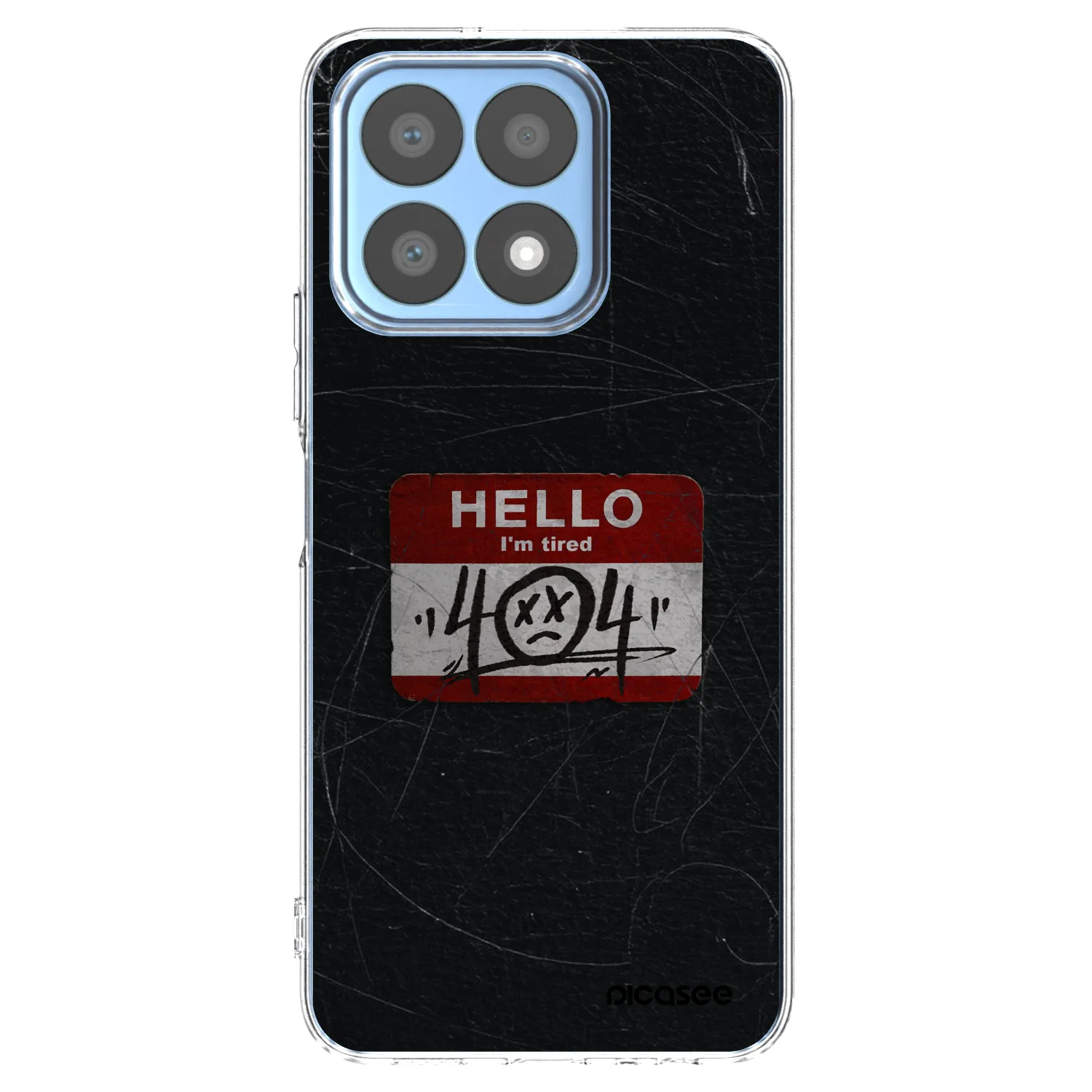 Picasee silikonska prozirna maskica za Honor X8a - HELLO 404