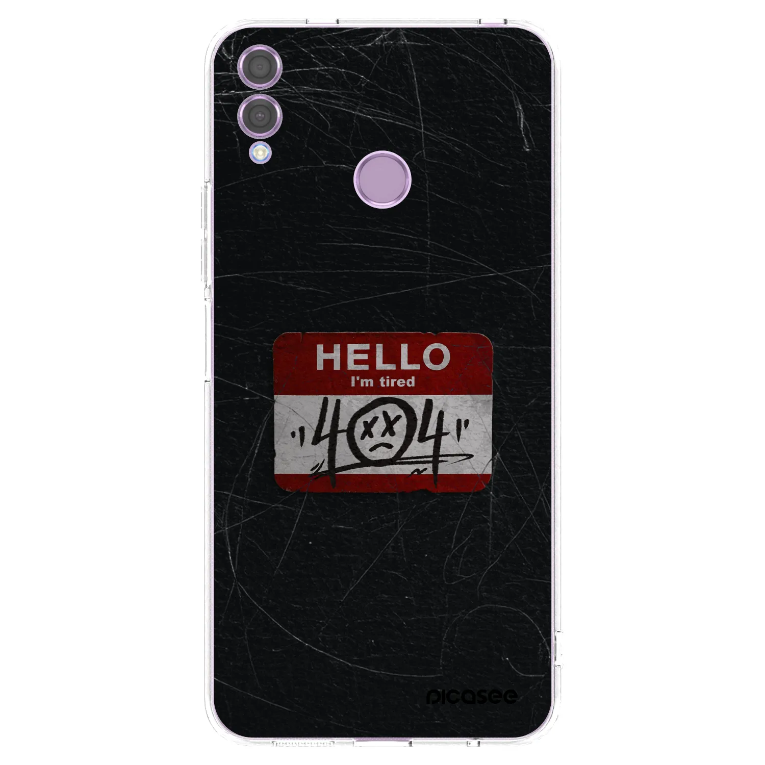 Picasee silikonska prozirna maskica za Honor 8X - HELLO 404