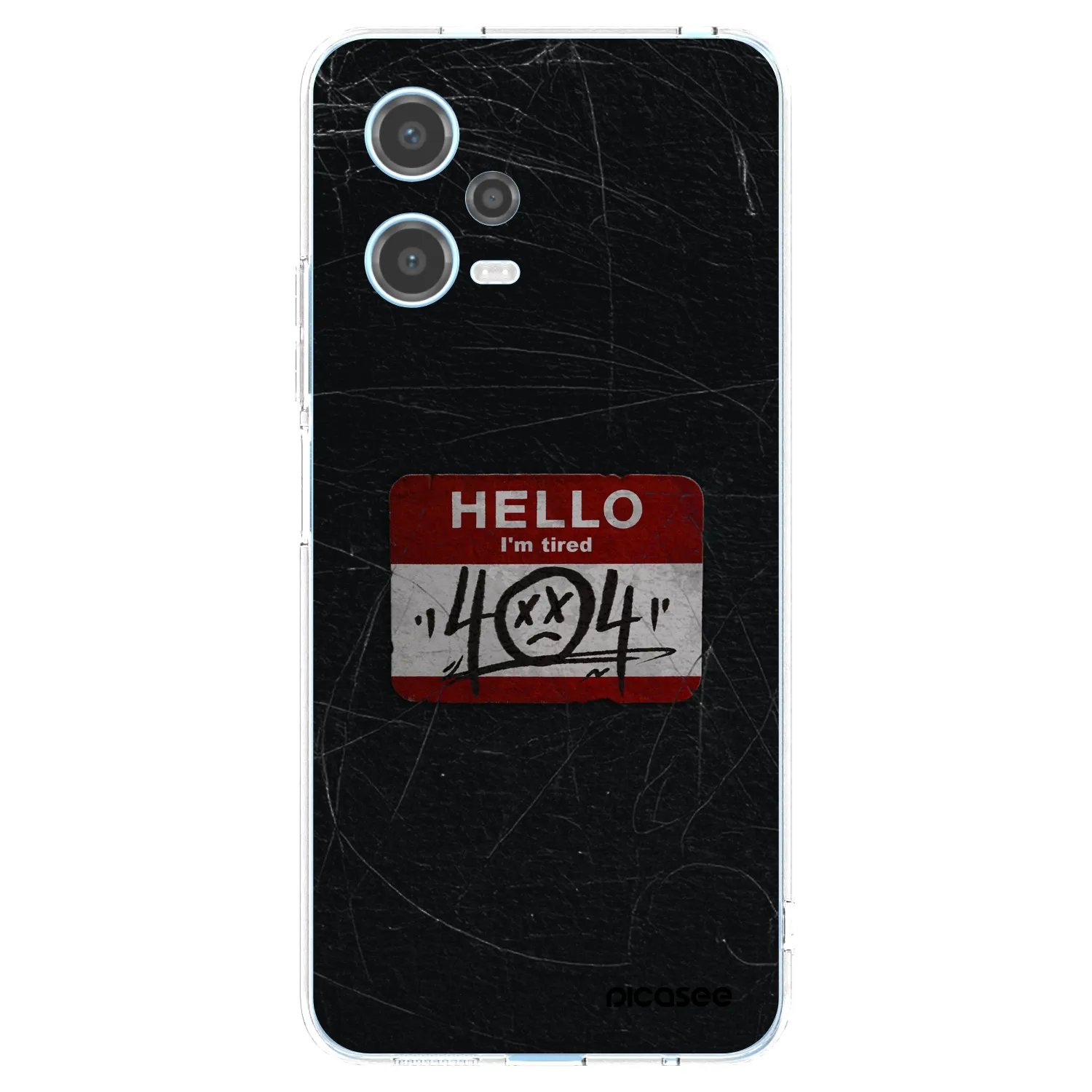 Picasee silikonska prozirna maskica za Xiaomi Redmi Note 12 5G - HELLO 404