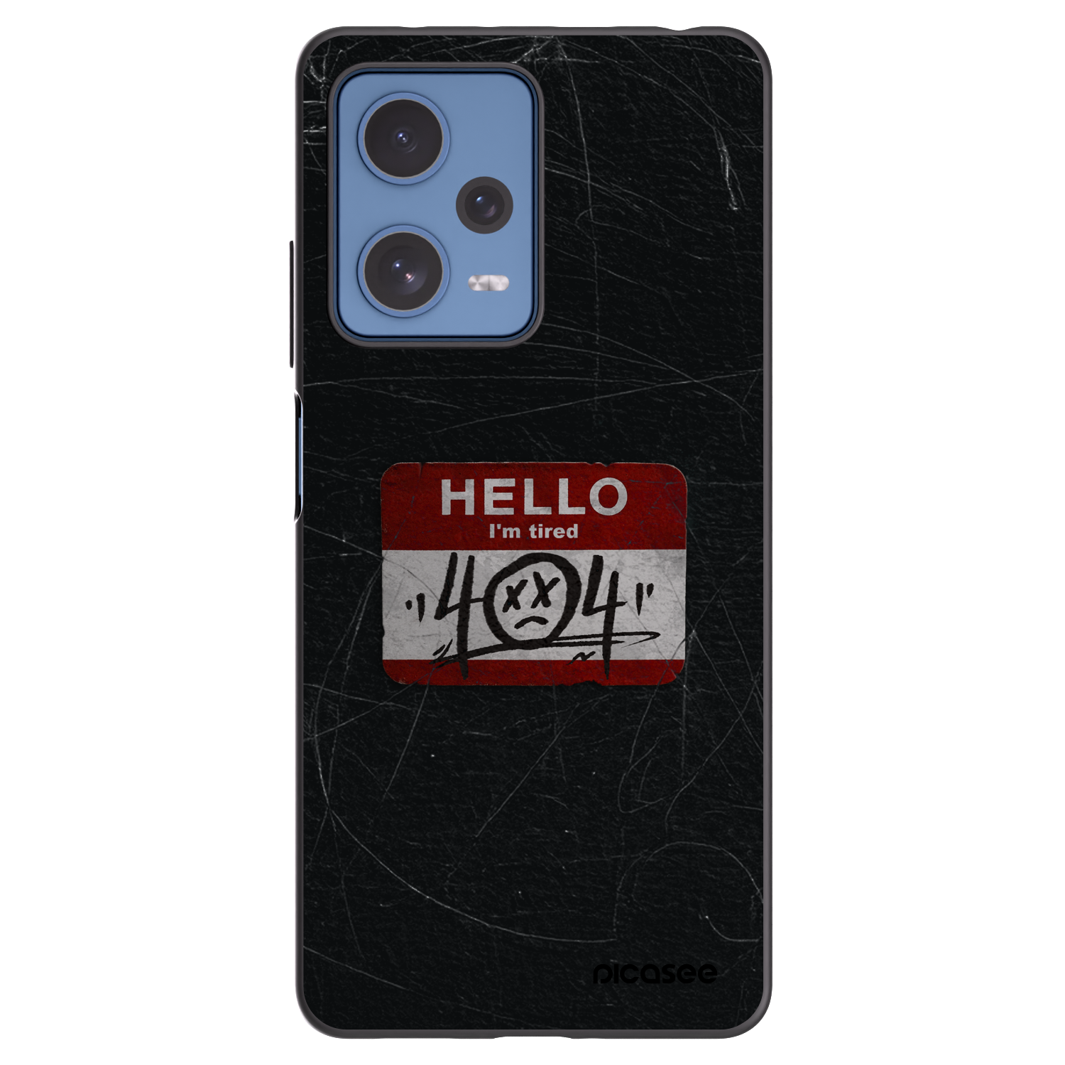 Picasee crna silikonska maskica za Xiaomi Redmi Note 12 Pro 5G - HELLO 404