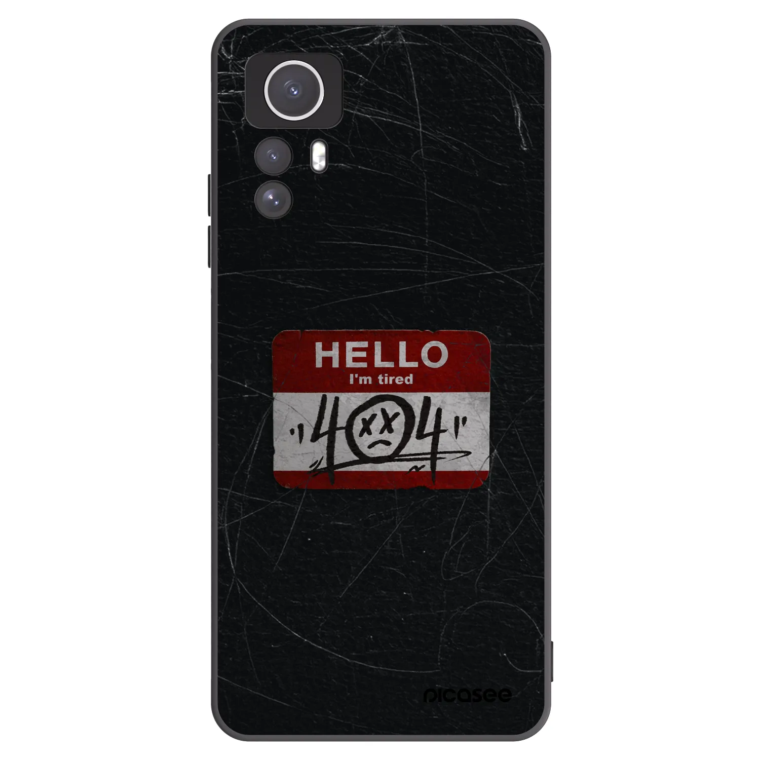 Picasee crna silikonska maskica za Xiaomi Redmi Note 12S - HELLO 404