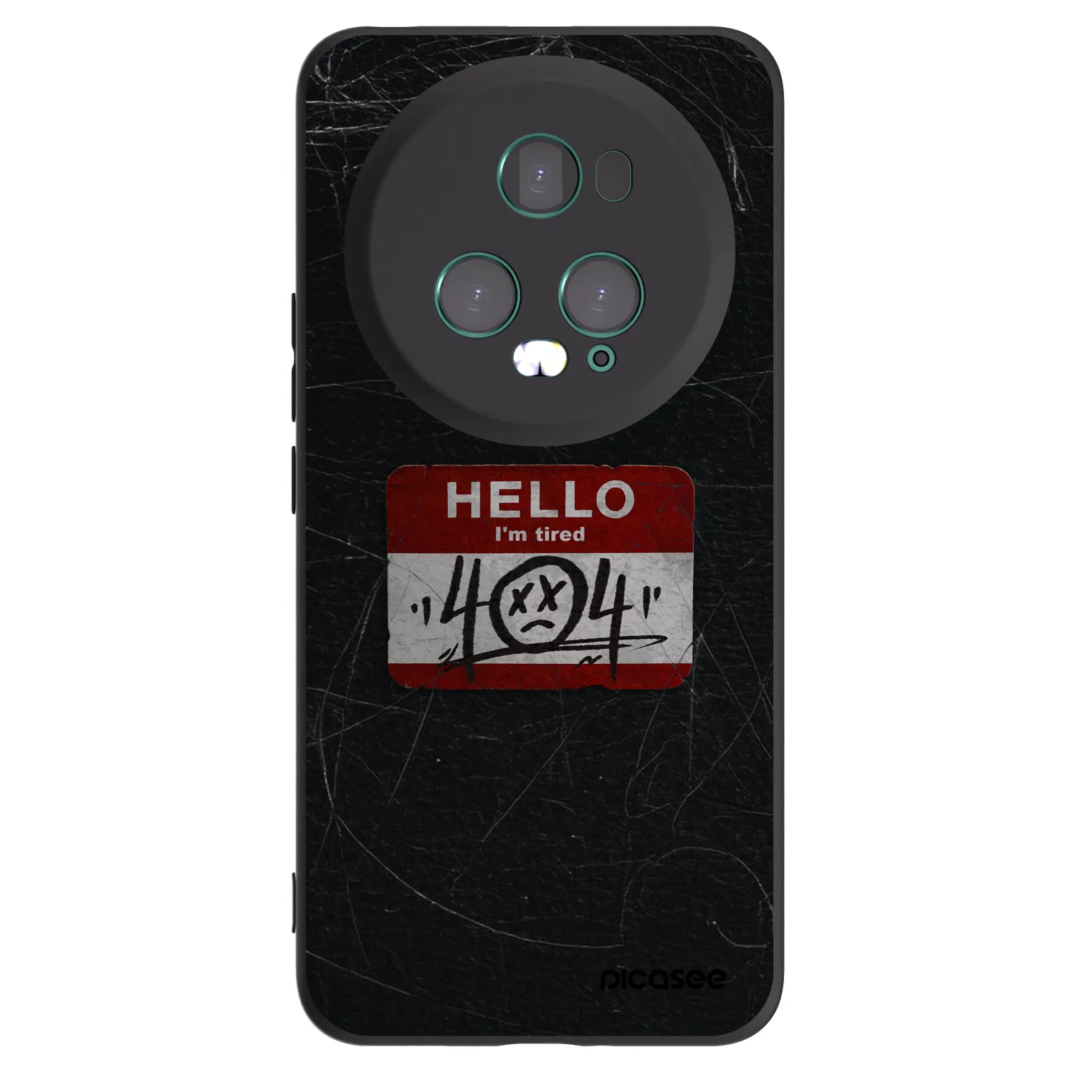 Picasee crna silikonska maskica za Honor Magic5 Pro - HELLO 404
