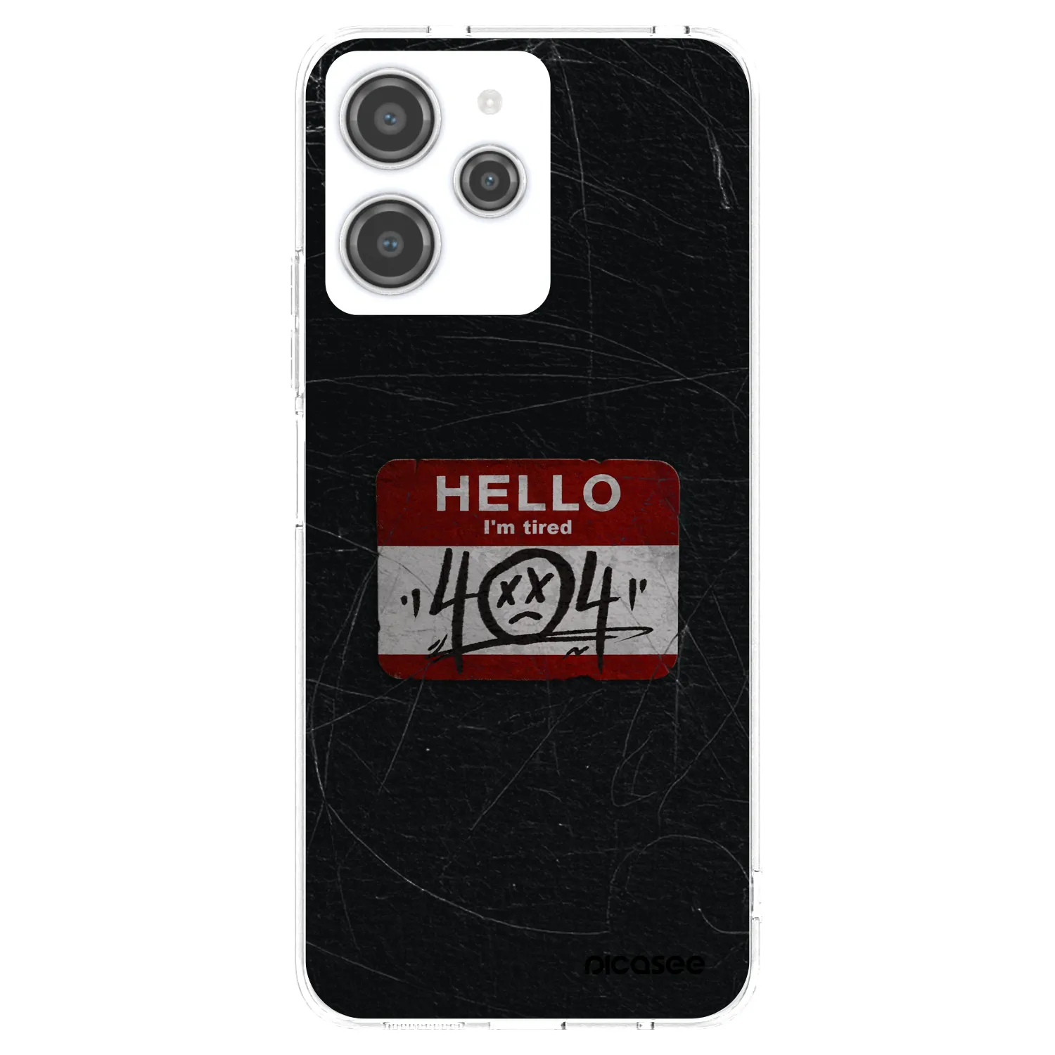 Picasee silikonska prozirna maskica za Xiaomi Redmi 12 4G - HELLO 404