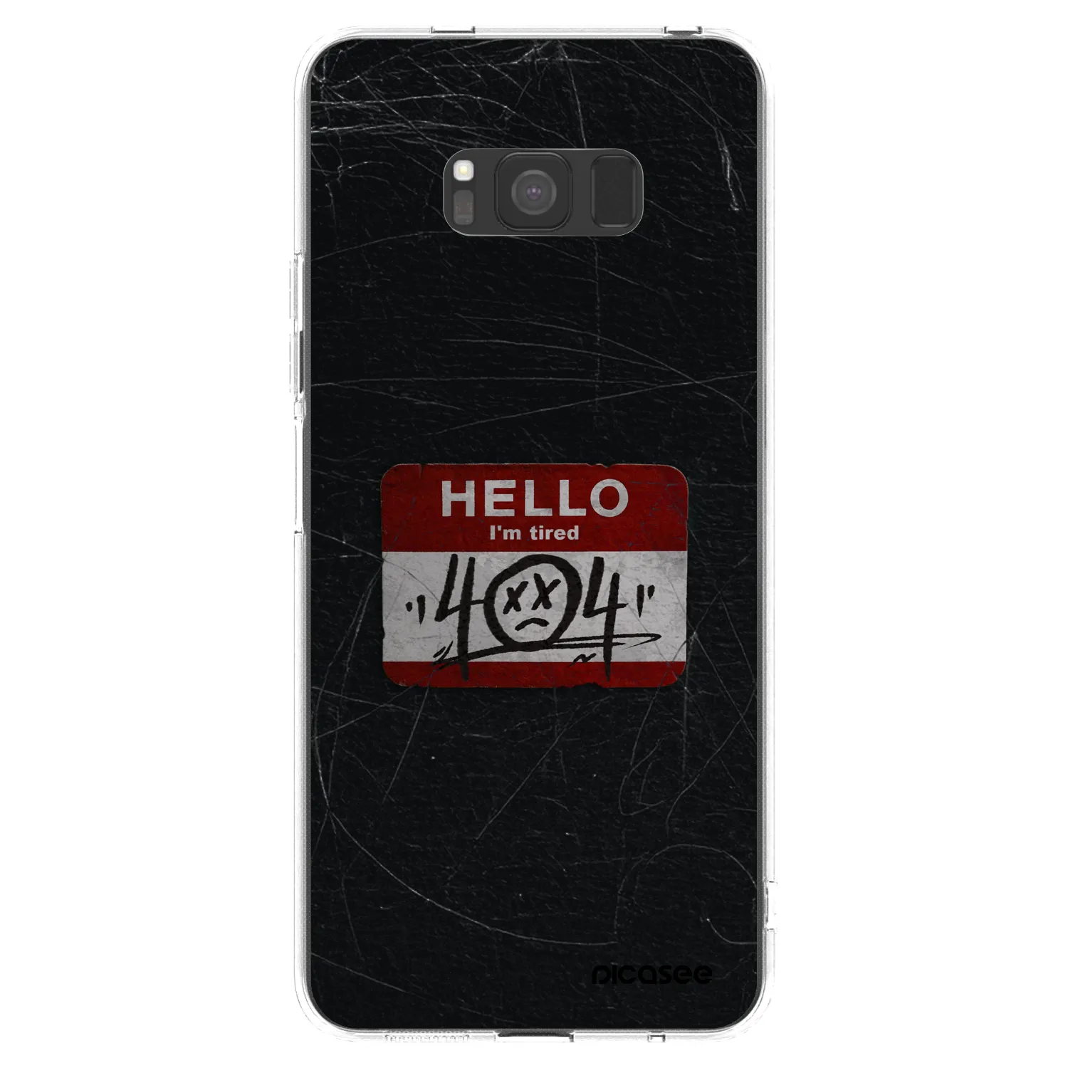 Picasee silikonska prozirna maskica za Samsung Galaxy S8 G950F - HELLO 404