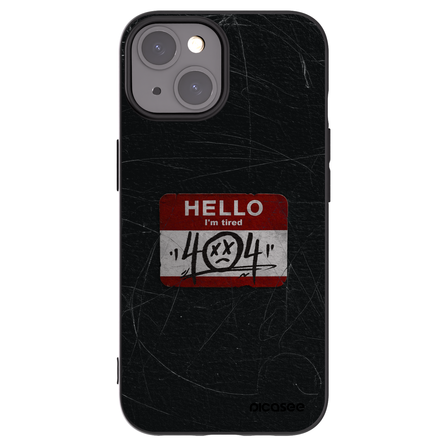 Picasee crna silikonska maskica za Apple iPhone 15 - HELLO 404