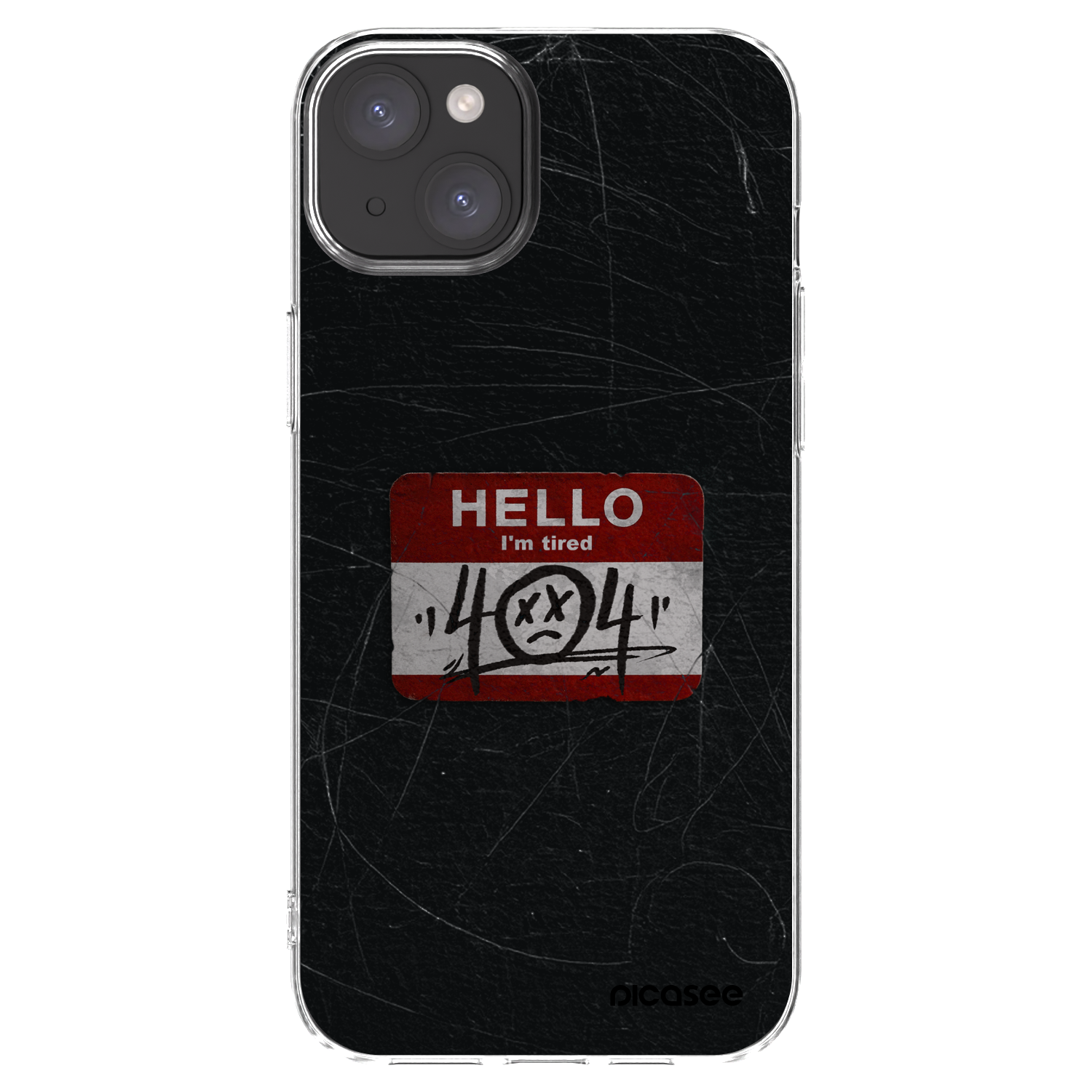 Picasee silikonska prozirna maskica za Apple iPhone 15 Plus - HELLO 404