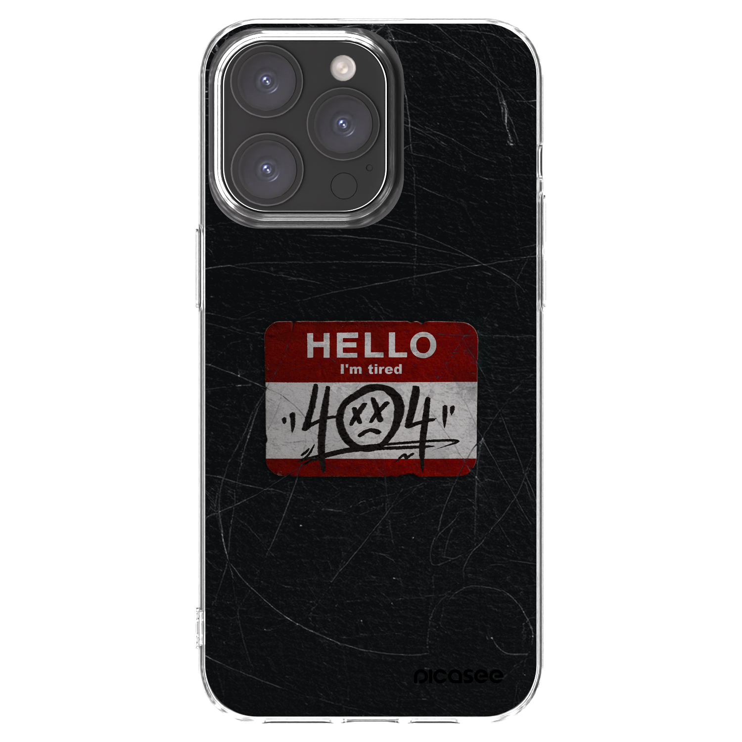 Picasee silikonska prozirna maskica za Apple iPhone 15 Pro Max - HELLO 404