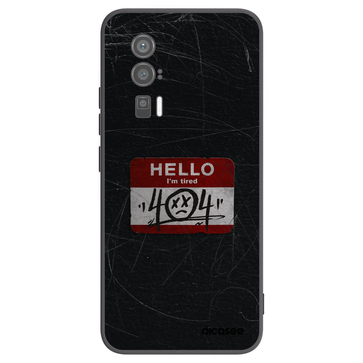 Picasee crna silikonska maskica za Xiaomi Poco F5 Pro 5G - HELLO 404