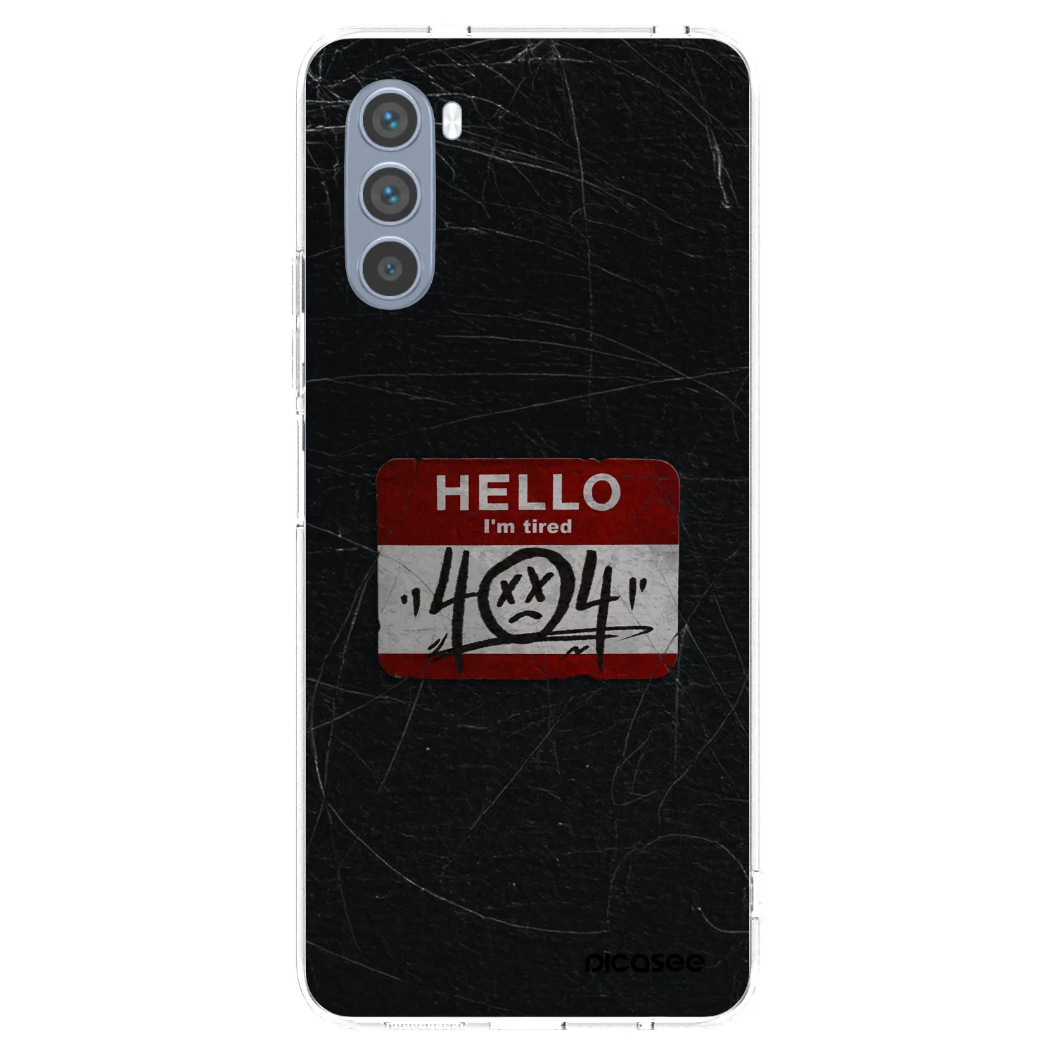 Picasee silikonska prozirna maskica za Motorola Moto G62 - HELLO 404