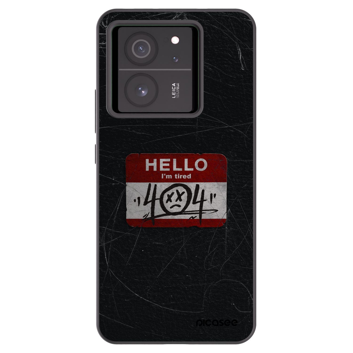 Picasee crna silikonska maskica za Xiaomi 13T - HELLO 404