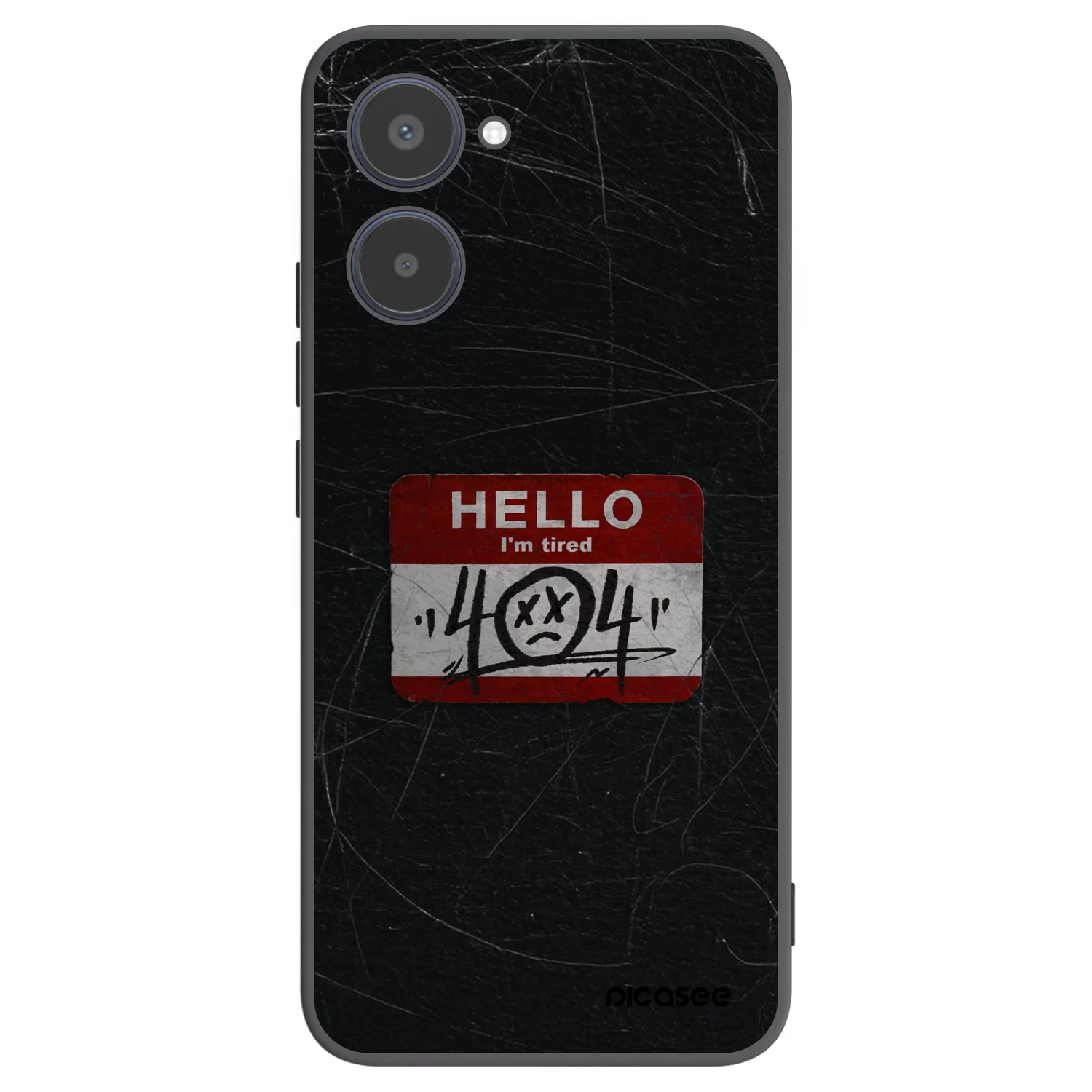 Picasee crna silikonska maskica za Realme 10 4G - HELLO 404