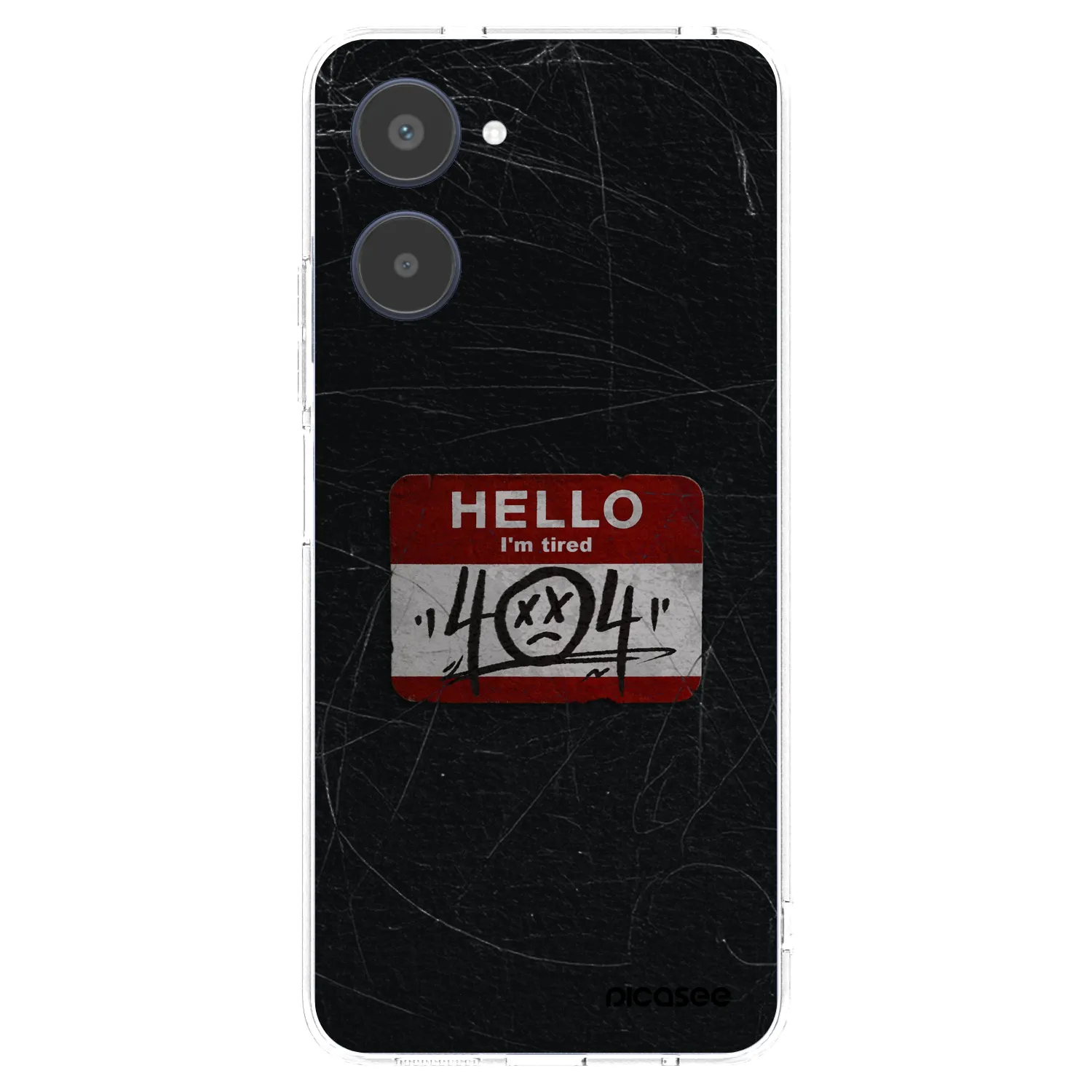 Picasee silikonska prozirna maskica za Realme 10 4G - HELLO 404