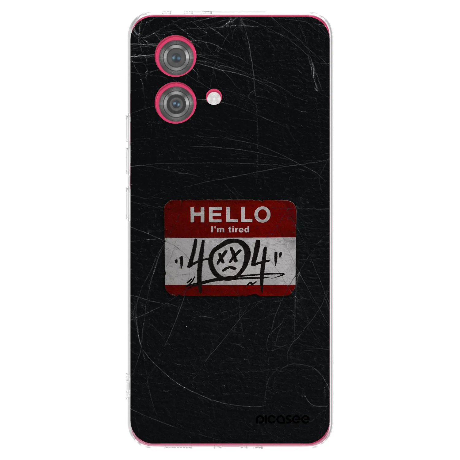 Picasee silikonska prozirna maskica za Motorola Moto G84 5G - HELLO 404