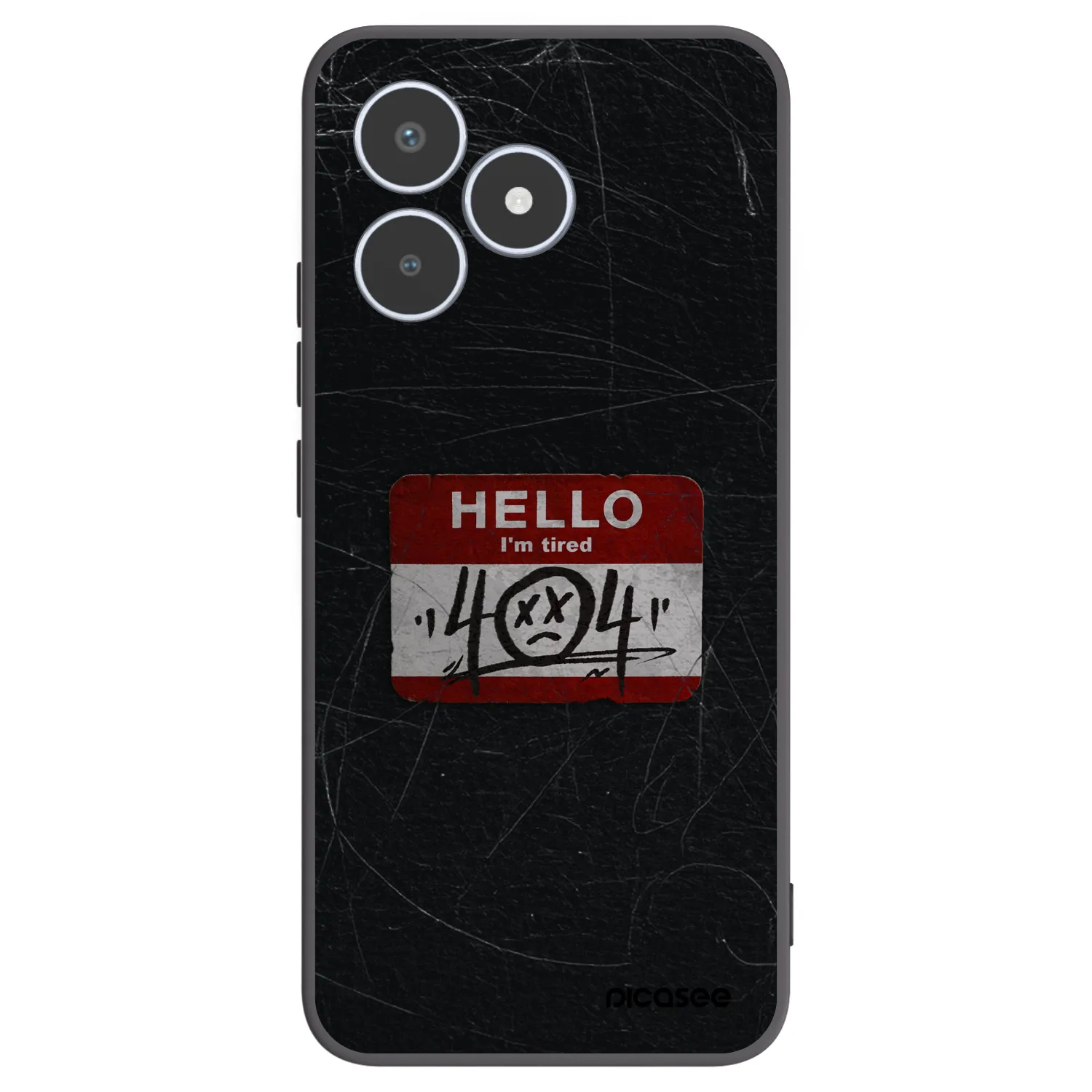 Picasee crna silikonska maskica za Realme C53 - HELLO 404