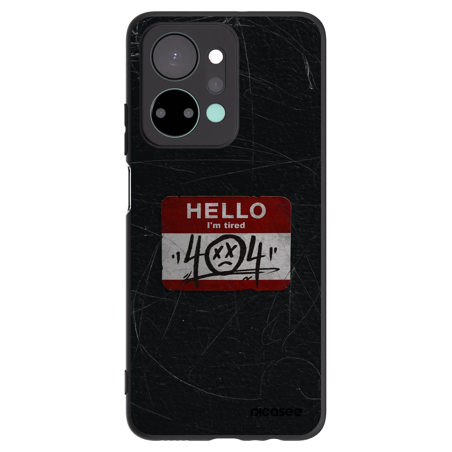 Picasee crna silikonska maskica za Honor X7a - HELLO 404