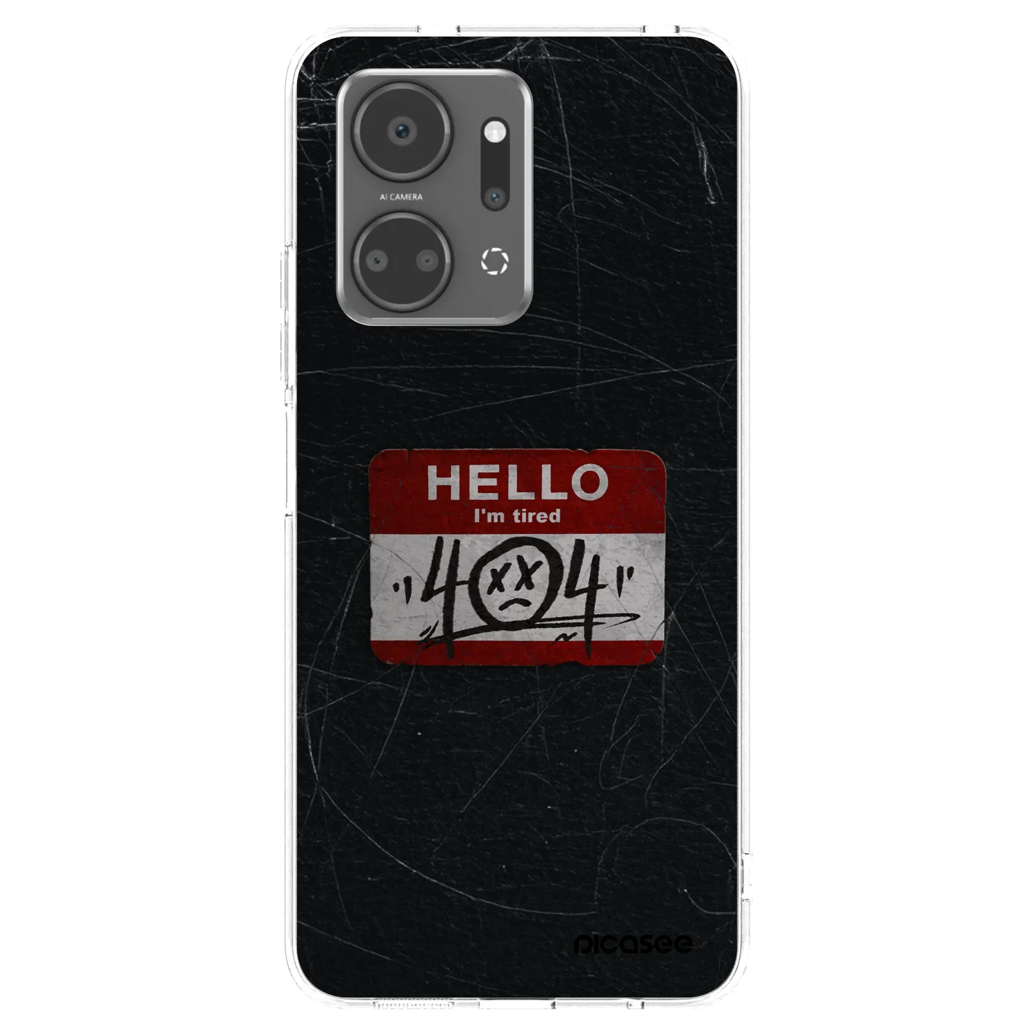 Picasee silikonska prozirna maskica za Honor X7a - HELLO 404
