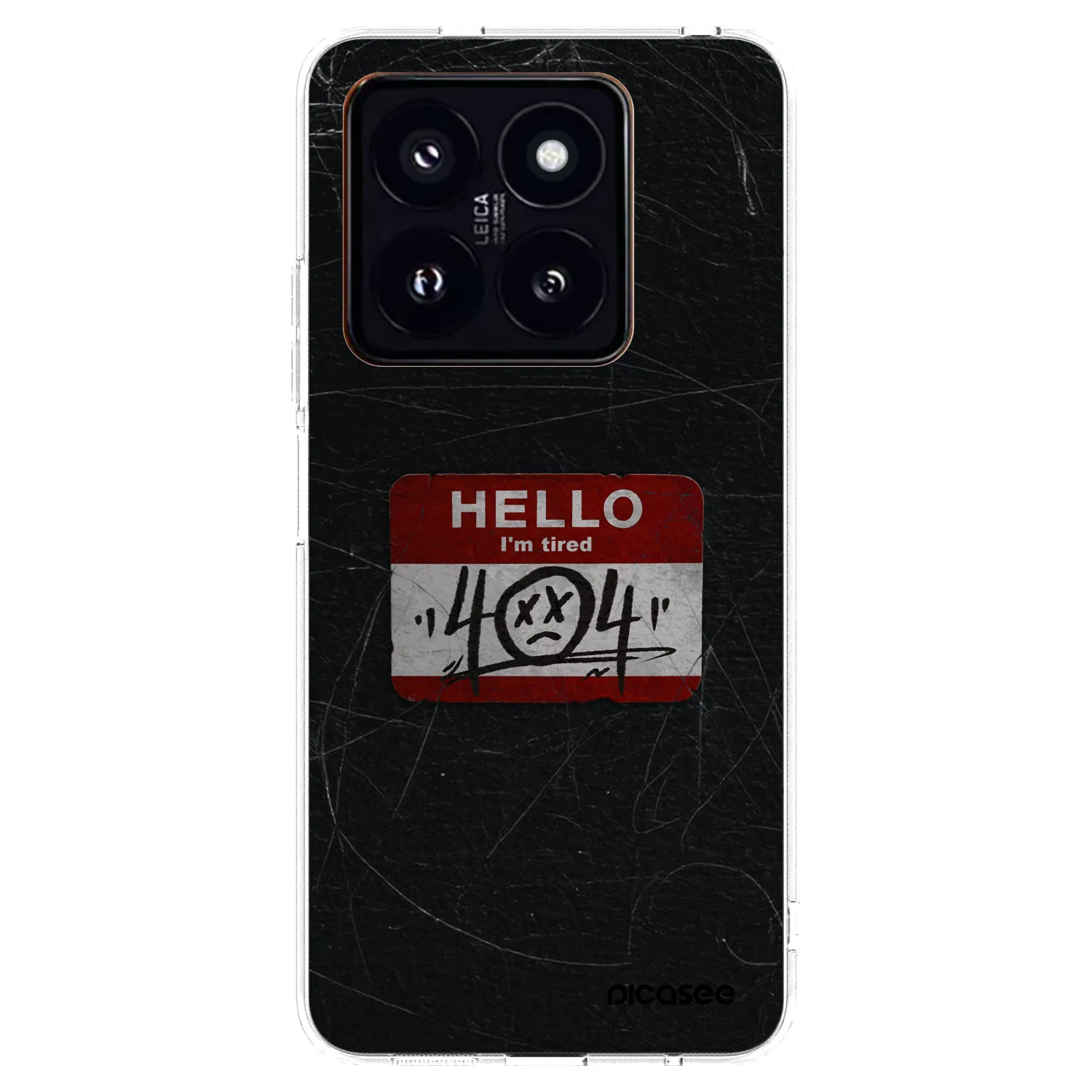 Picasee silikonska prozirna maskica za Xiaomi 14 Pro - HELLO 404