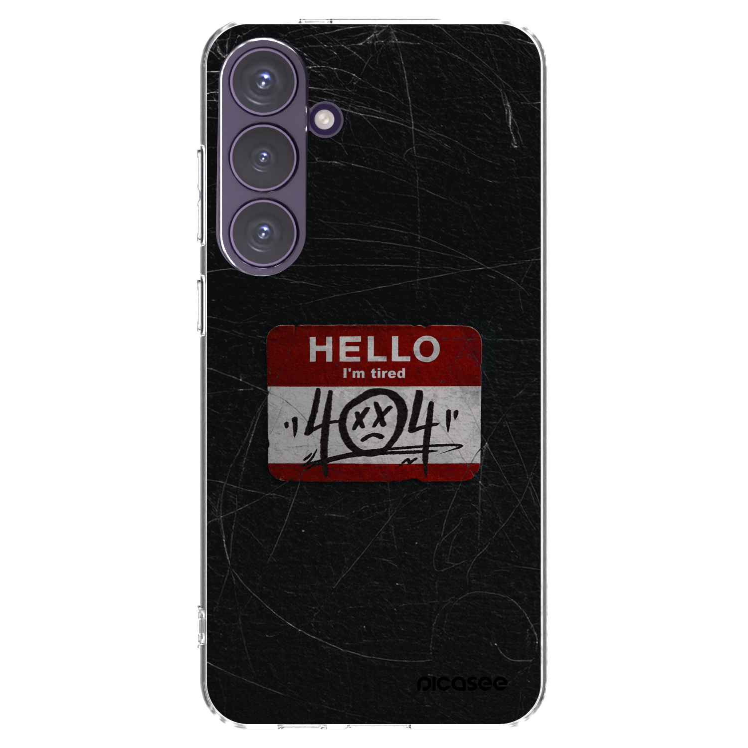 Picasee silikonska prozirna maskica za Samsung Galaxy S24+ S926B 5G - HELLO 404