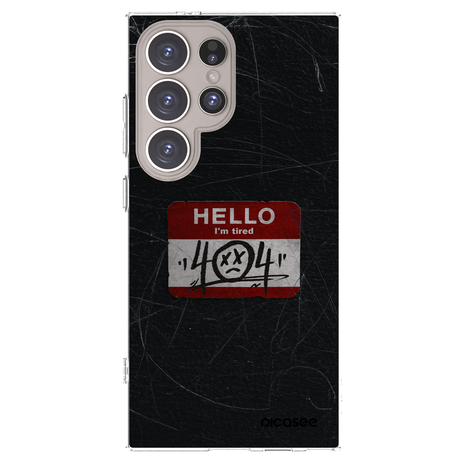 Picasee silikonska prozirna maskica za Samsung Galaxy S24 Ultra S928B 5G - HELLO 404