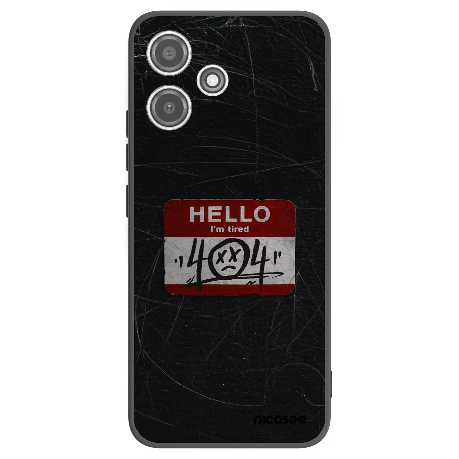 Picasee crna silikonska maskica za Xiaomi Redmi 12 5G - HELLO 404