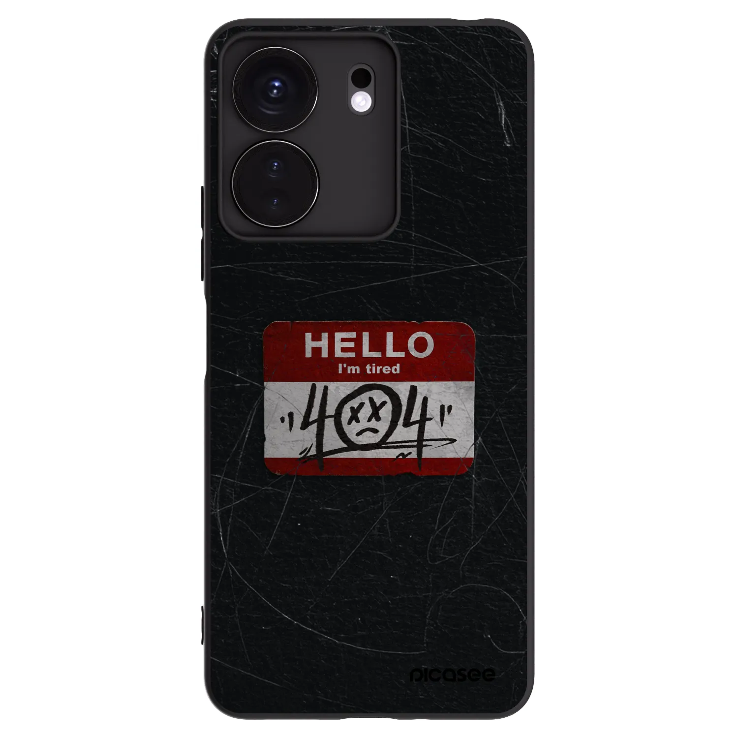 Picasee crna silikonska maskica za Xiaomi Redmi 13C 4G - HELLO 404