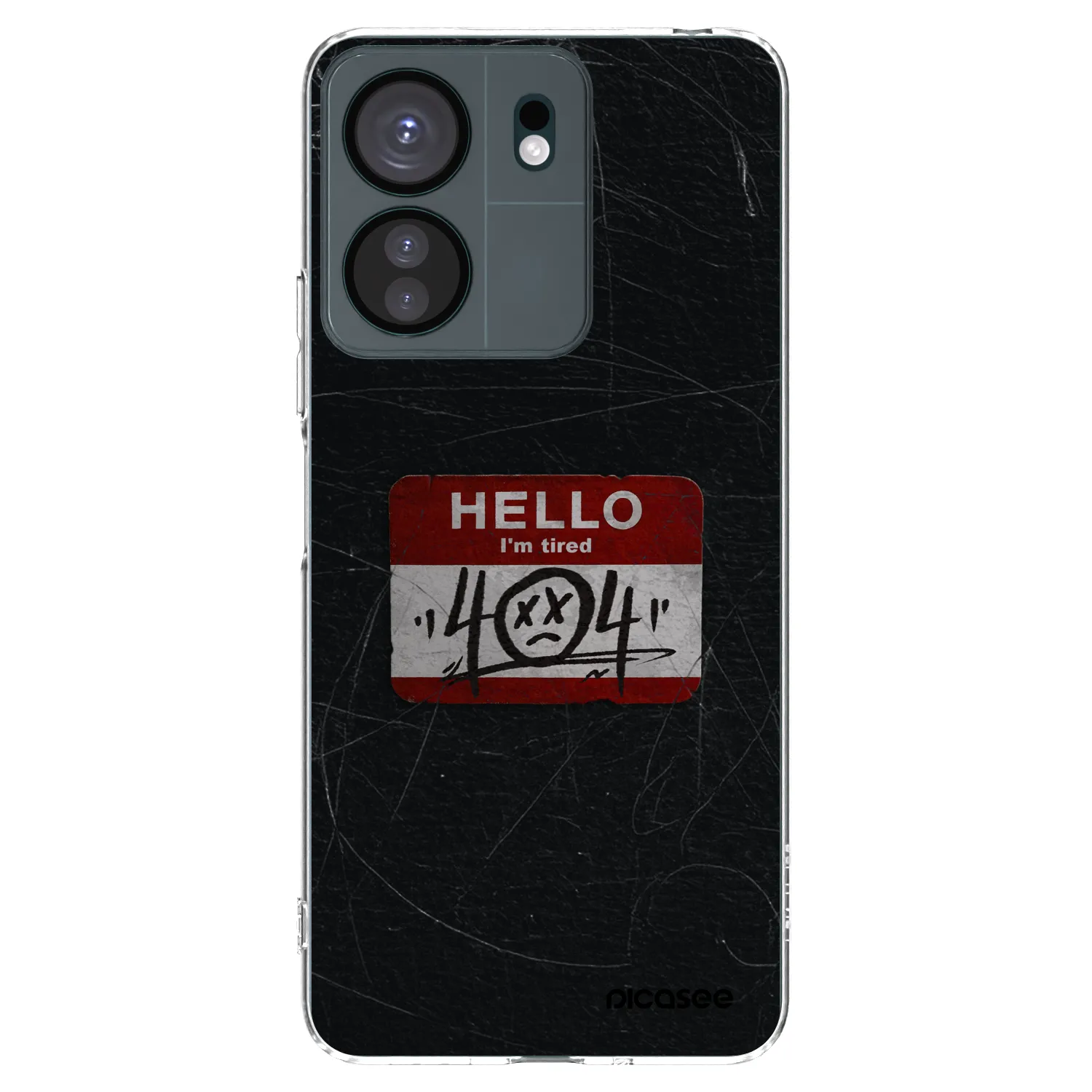Picasee silikonska prozirna maskica za Xiaomi Redmi 13C 4G - HELLO 404