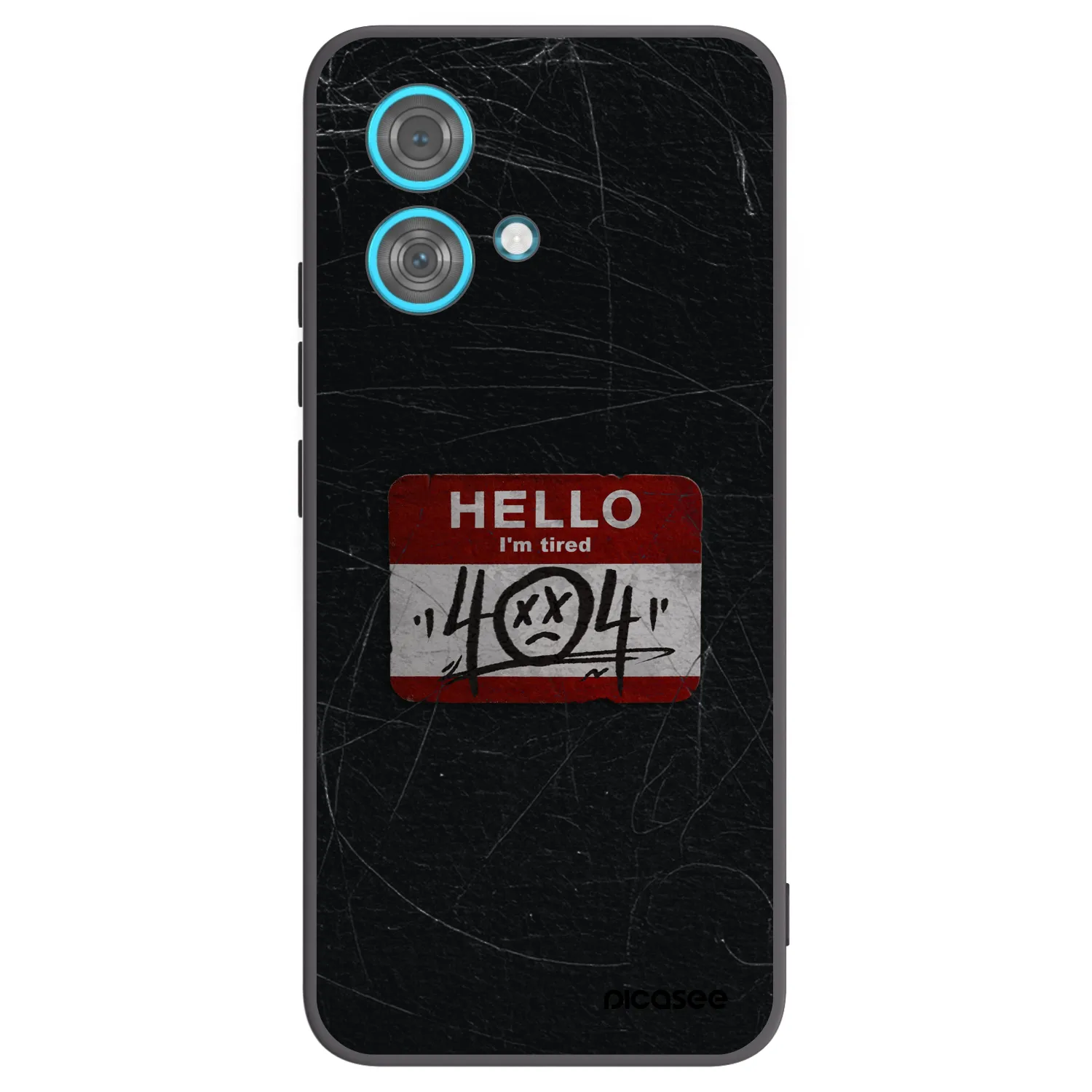 Picasee crna silikonska maskica za Motorola Edge 40 Neo - HELLO 404