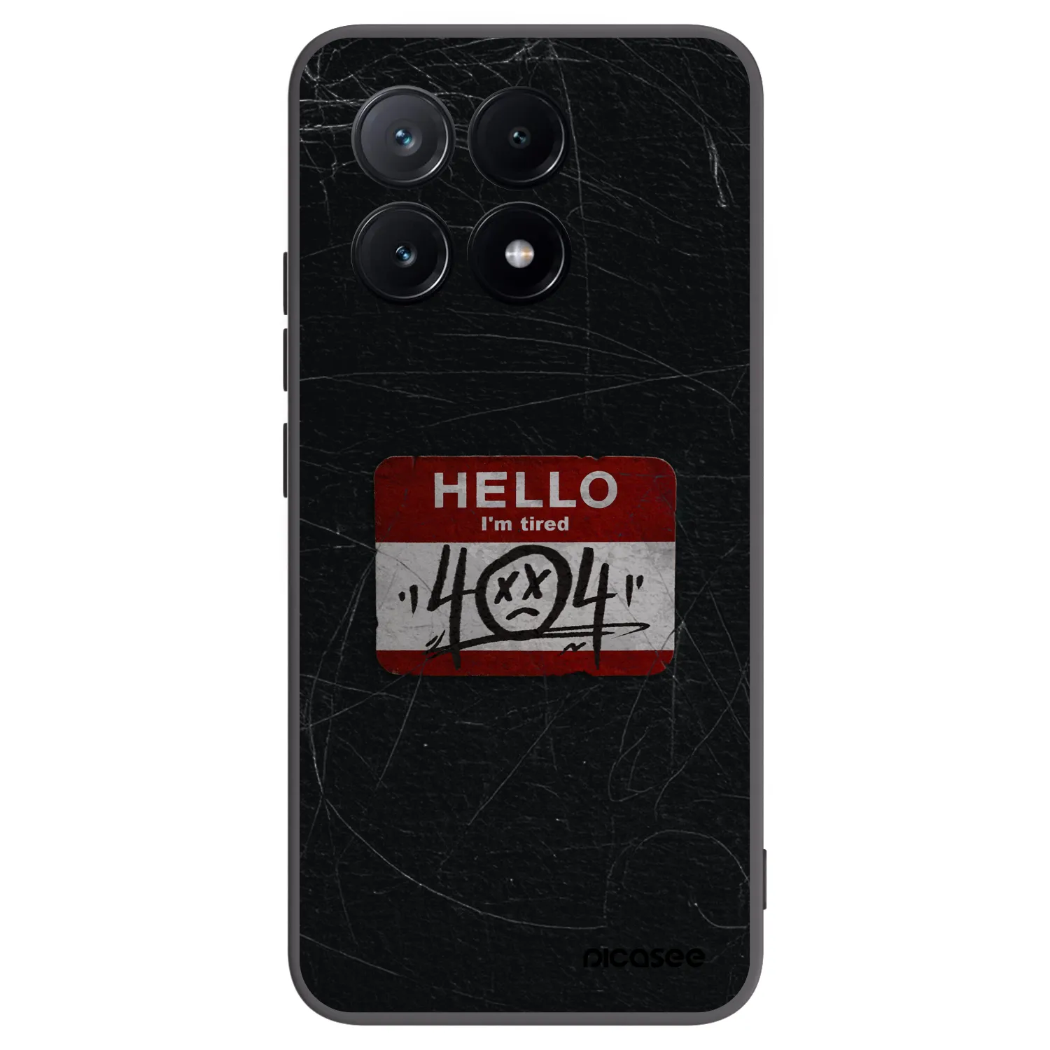 Picasee crna silikonska maskica za Xiaomi Poco X6 Pro - HELLO 404