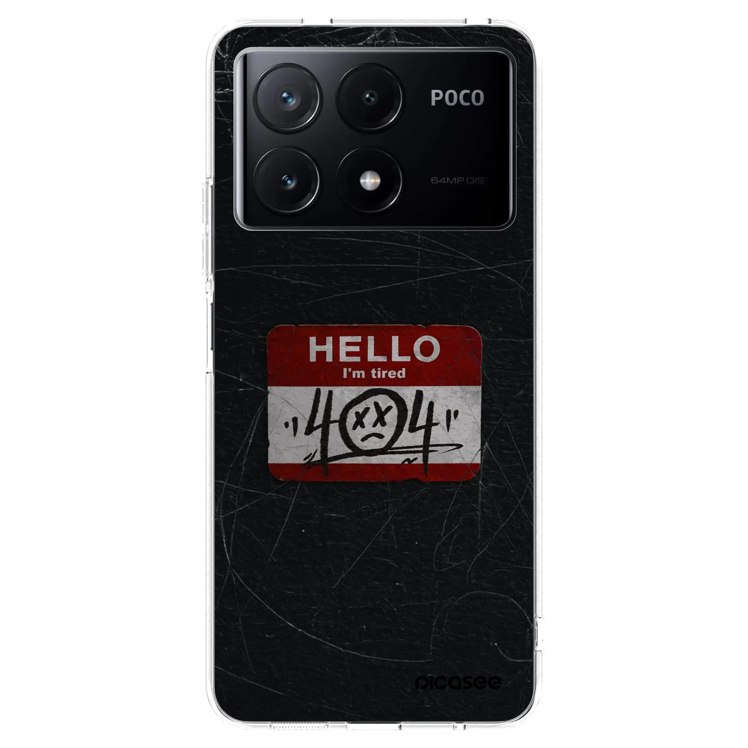 Picasee silikonska prozirna maskica za Xiaomi Poco X6 Pro - HELLO 404