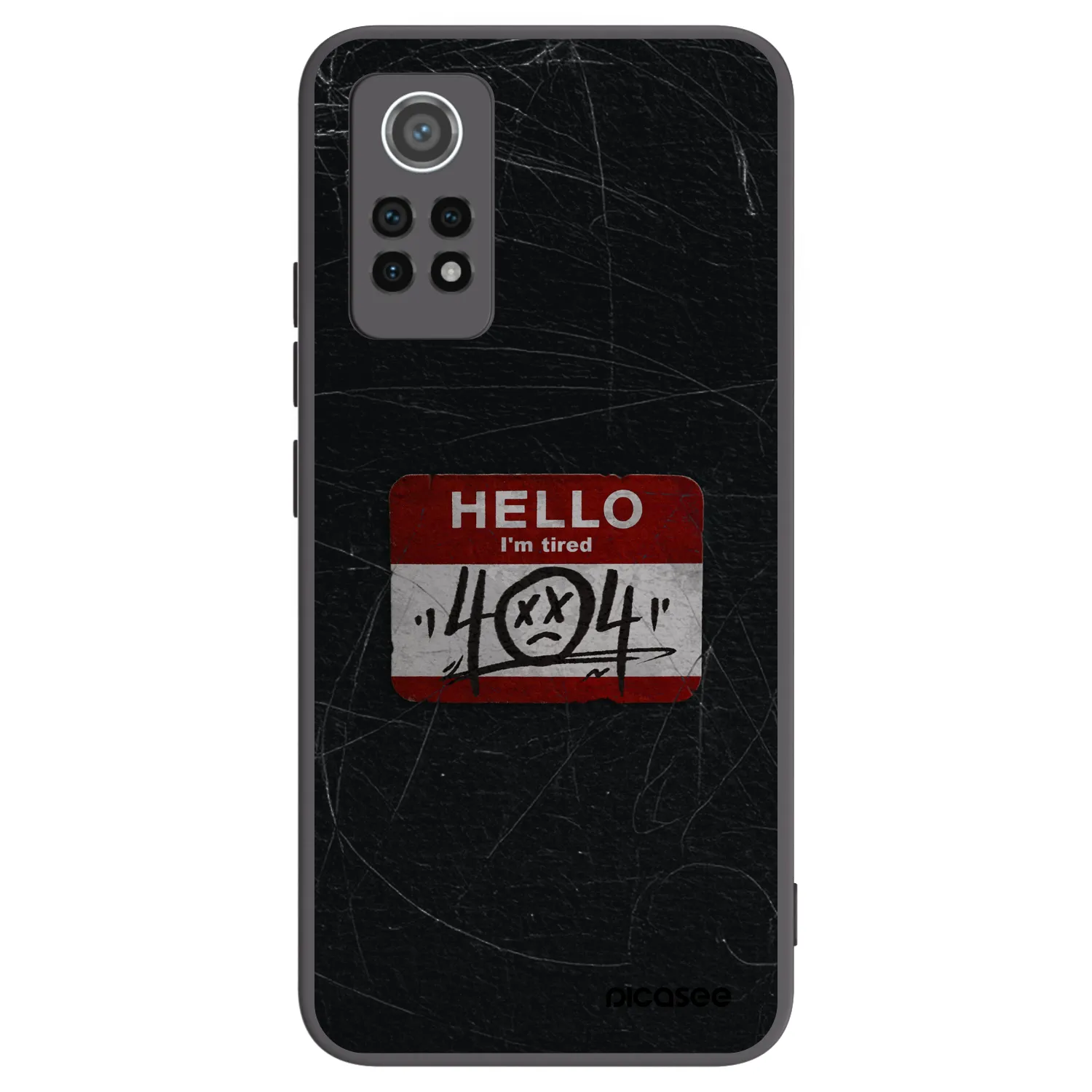 Picasee crna silikonska maskica za Xiaomi Redmi Note 12 Pro 4G - HELLO 404