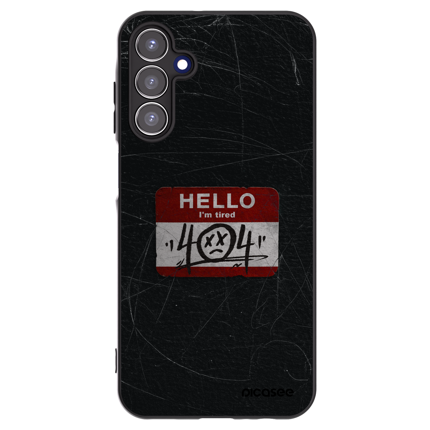 Picasee crna silikonska maskica za Samsung Galaxy A15 A156B 5G - HELLO 404