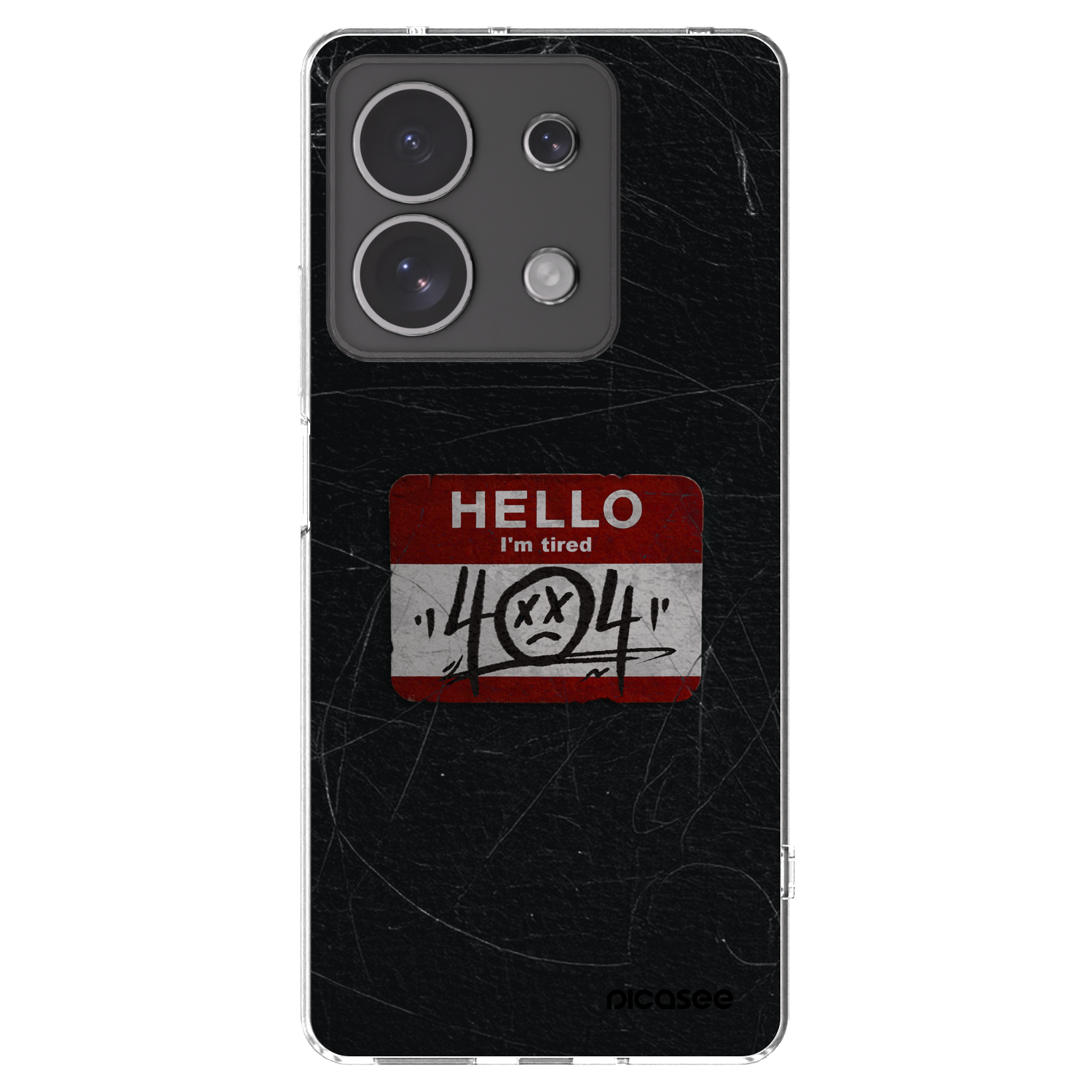 Picasee silikonska prozirna maskica za Xiaomi Redmi Note 13 4G - HELLO 404