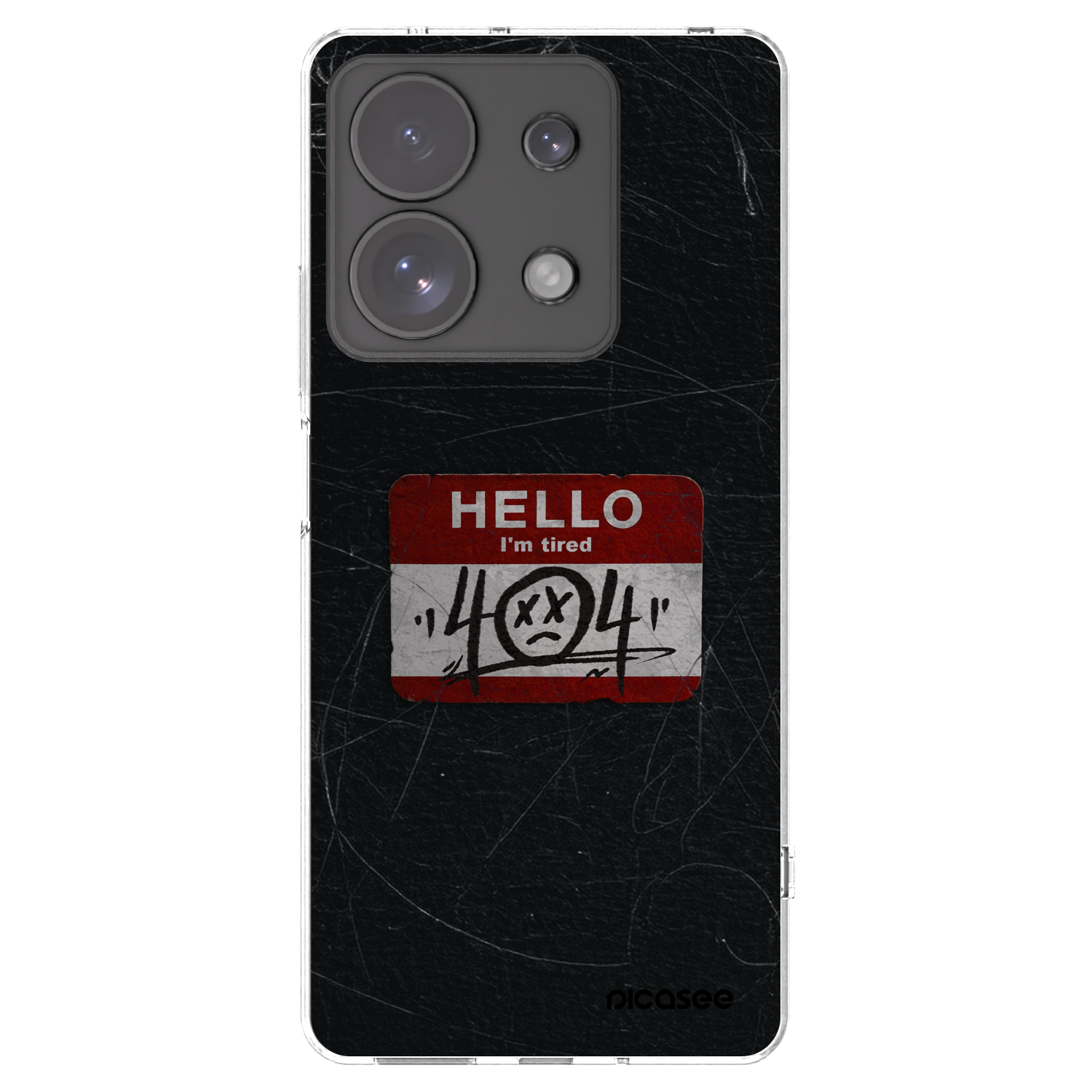 Picasee silikonska prozirna maskica za Xiaomi Redmi Note 13 Pro 4G - HELLO 404