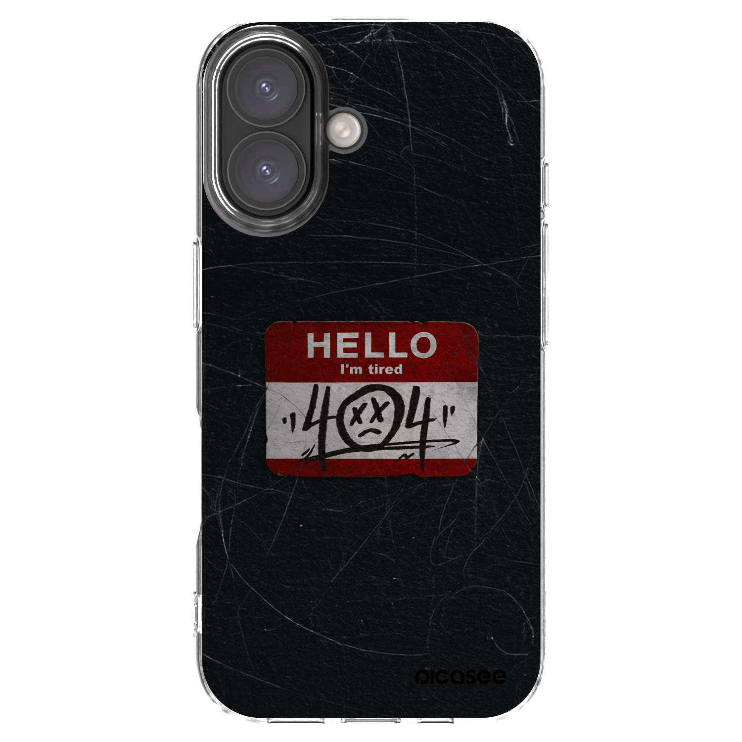 Picasee silikonska prozirna maskica za Apple iPhone 16 - HELLO 404