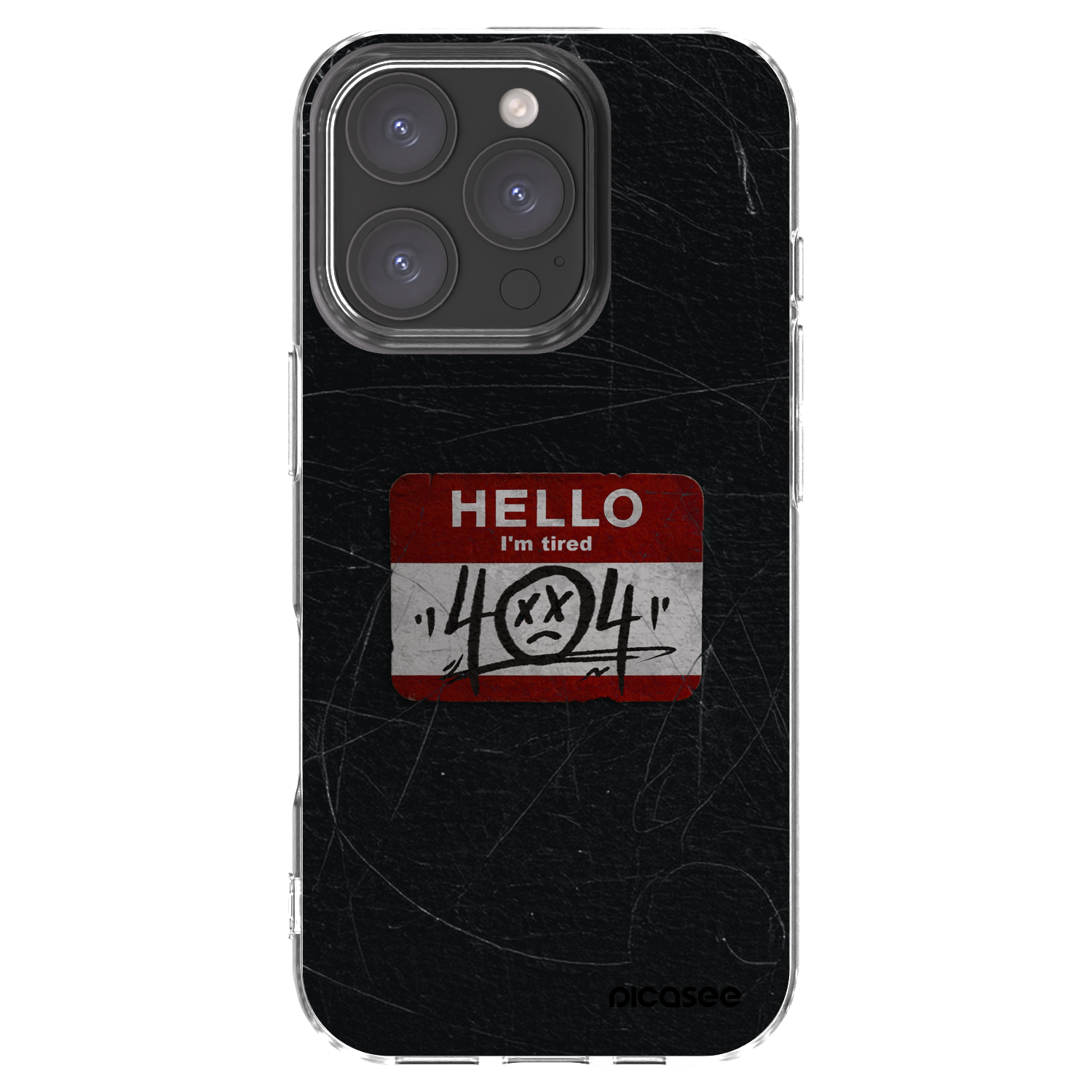 Picasee silikonska prozirna maskica za Apple iPhone 16 Pro - HELLO 404