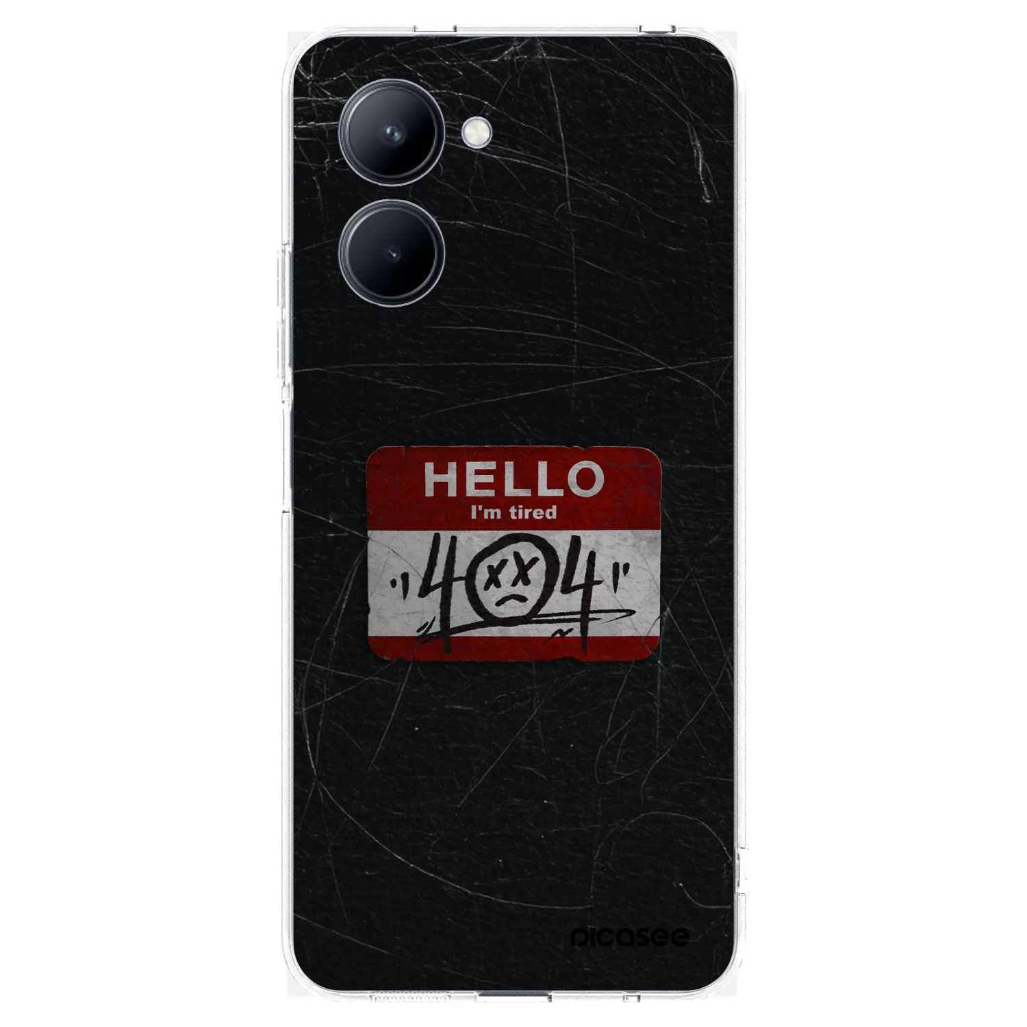 Picasee silikonska prozirna maskica za Realme C33 (2023) - HELLO 404