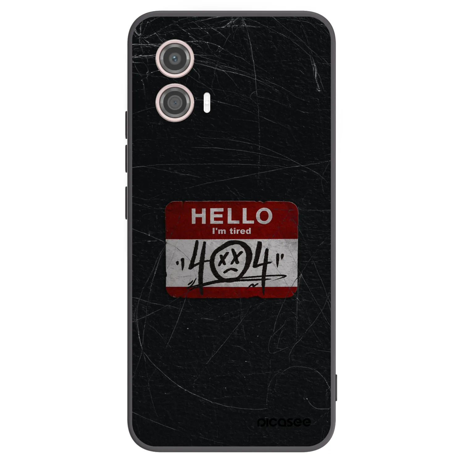 Picasee crna silikonska maskica za Motorola Moto G53 5G - HELLO 404