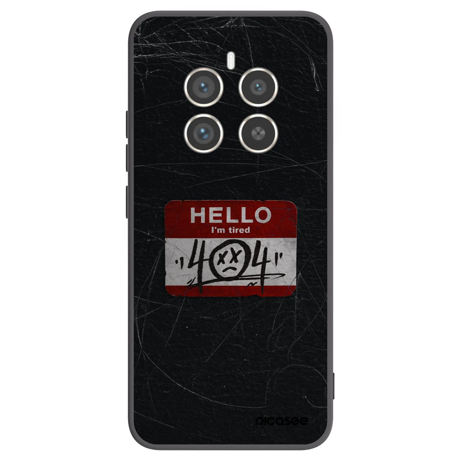 Picasee crna silikonska maskica za Realme 12 Pro 5G - HELLO 404