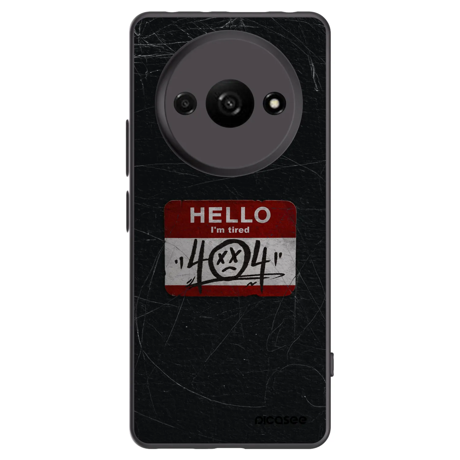 Picasee crna silikonska maskica za Xiaomi Redmi A3 - HELLO 404