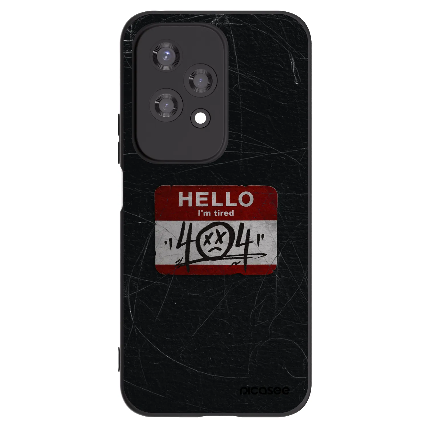 Picasee crna silikonska maskica za Honor 200 Lite - HELLO 404