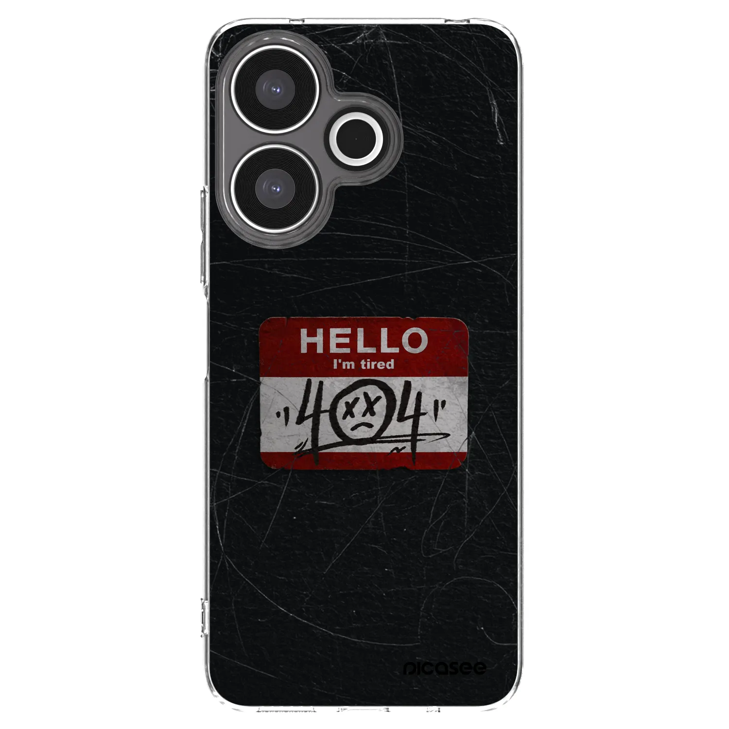 Picasee silikonska prozirna maskica za Xiaomi Redmi 13 4G - HELLO 404