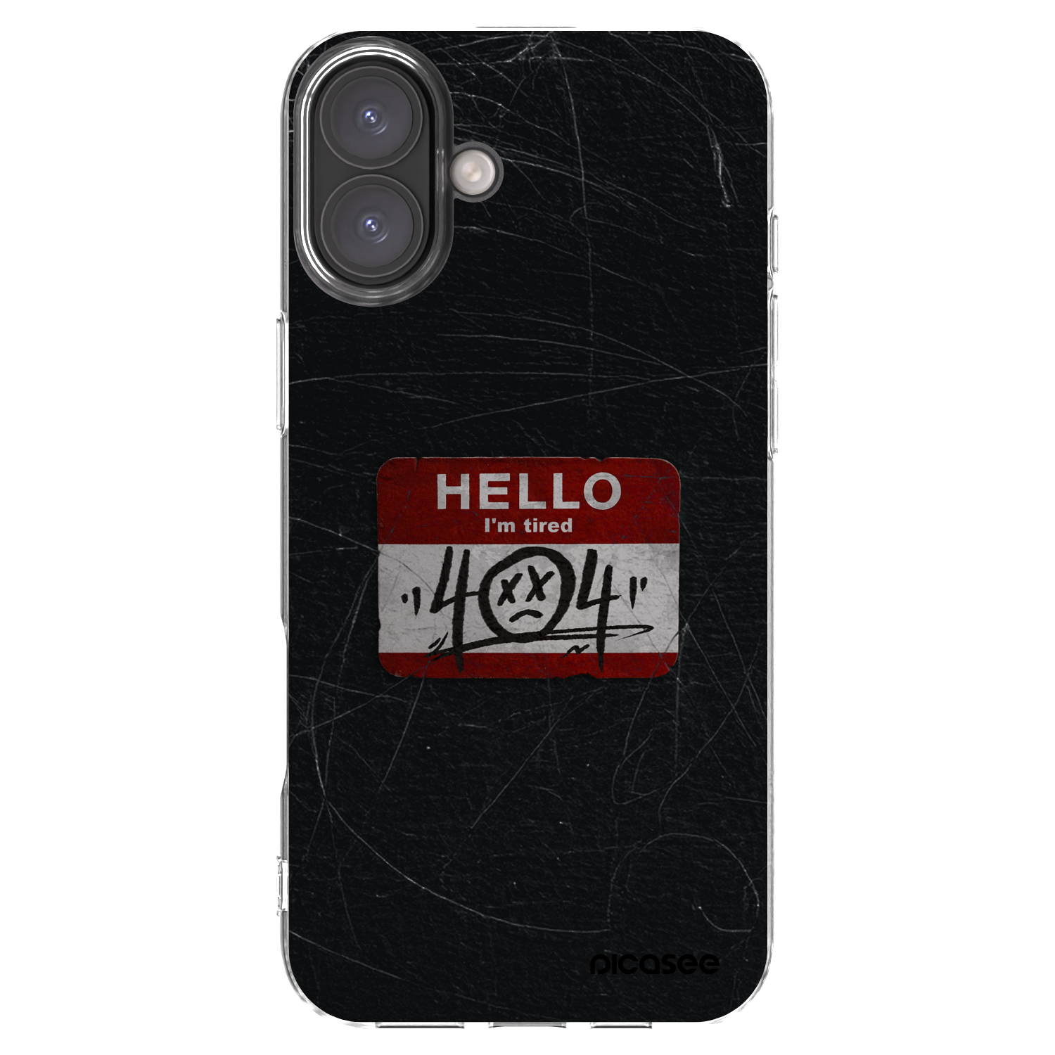 Picasee silikonska prozirna maskica za Apple iPhone 16 Plus - HELLO 404