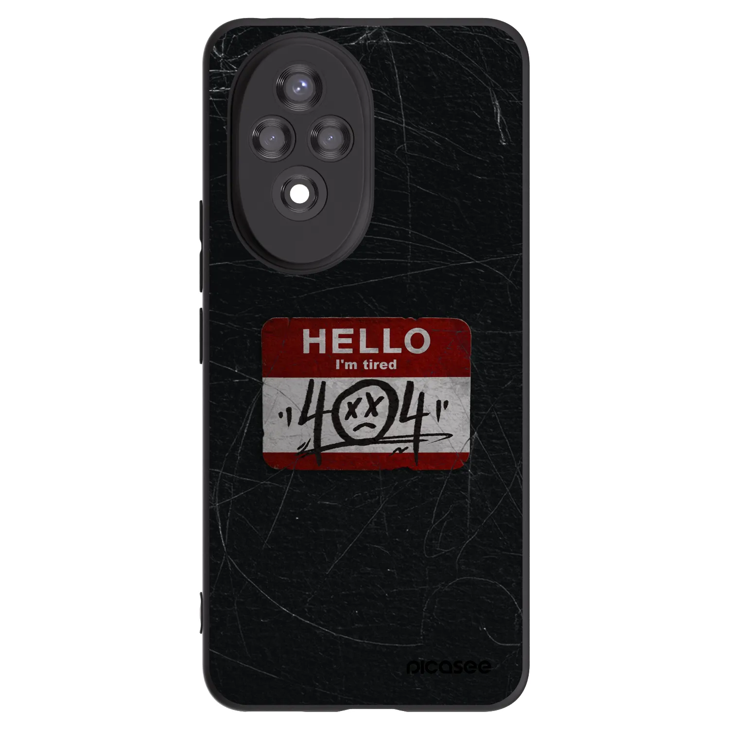 Picasee crna silikonska maskica za Honor 200 Pro 5G - HELLO 404