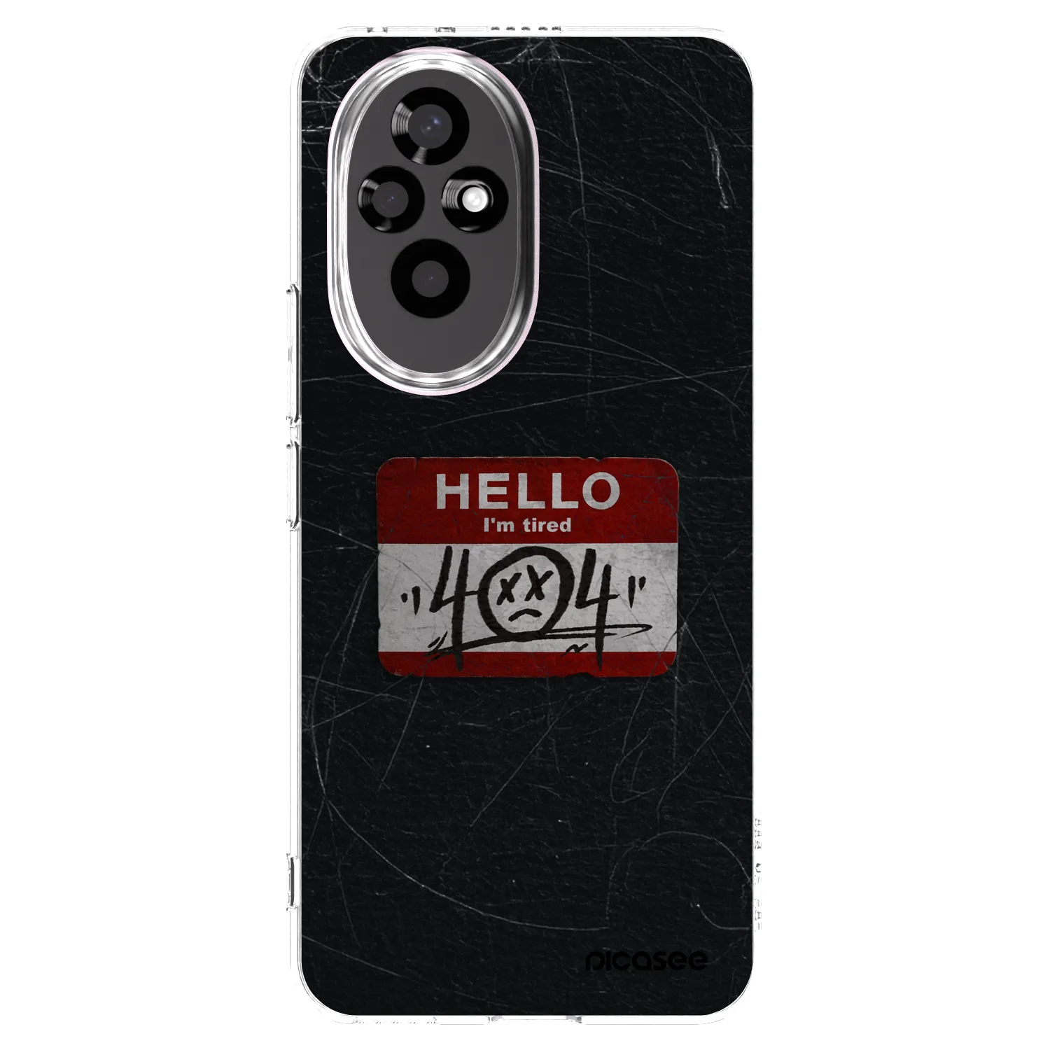 Picasee silikonska prozirna maskica za Honor 200 Pro 5G - HELLO 404