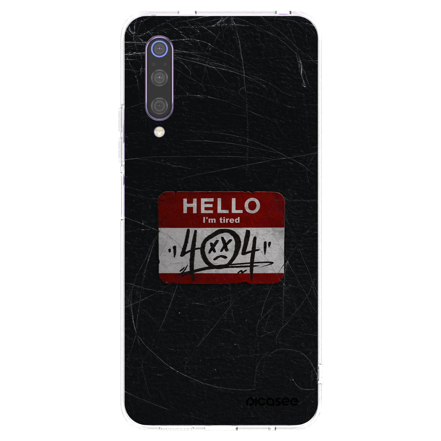 Picasee silikonska prozirna maskica za Xiaomi Mi 9 - HELLO 404