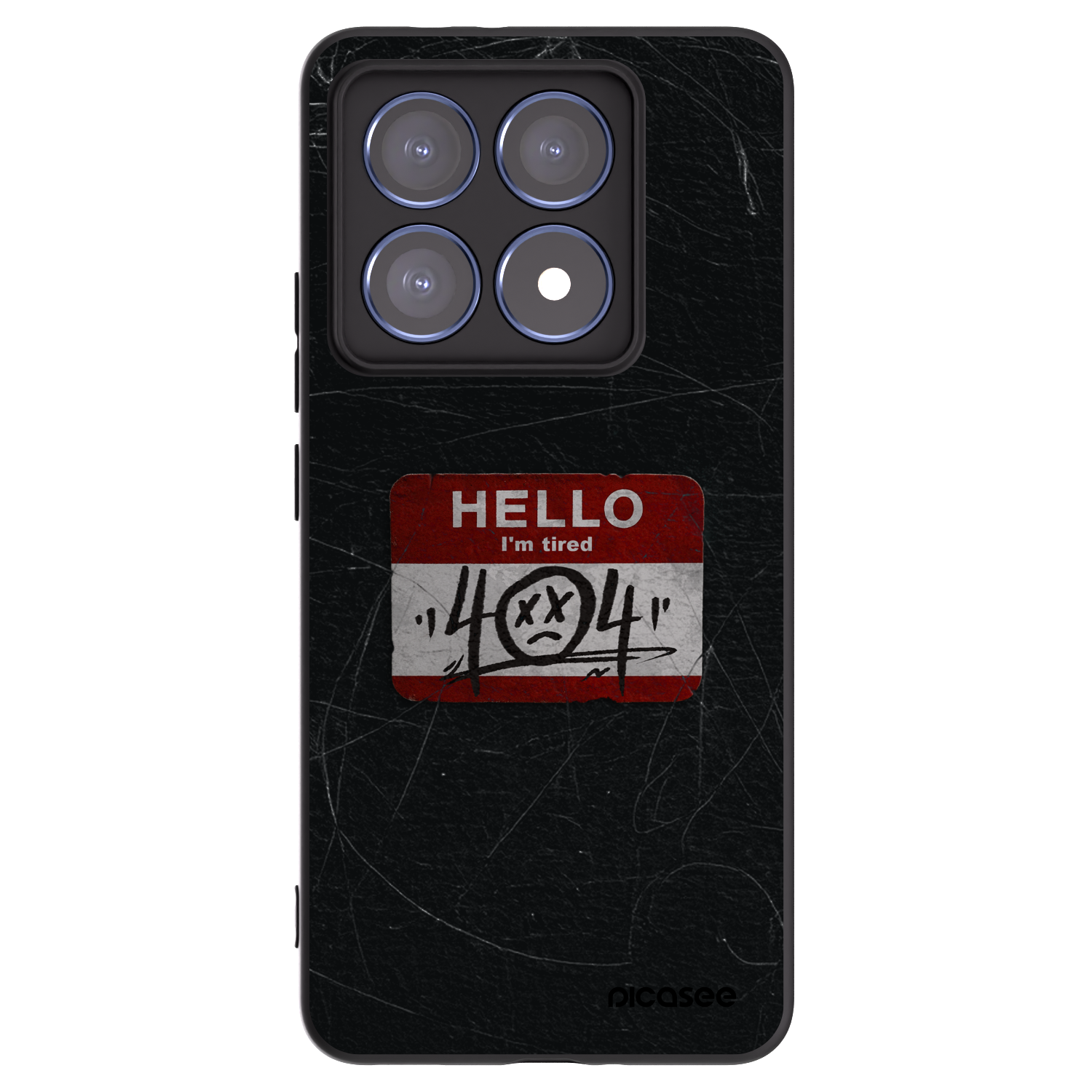 Picasee crna silikonska maskica za Xiaomi 14T Pro - HELLO 404