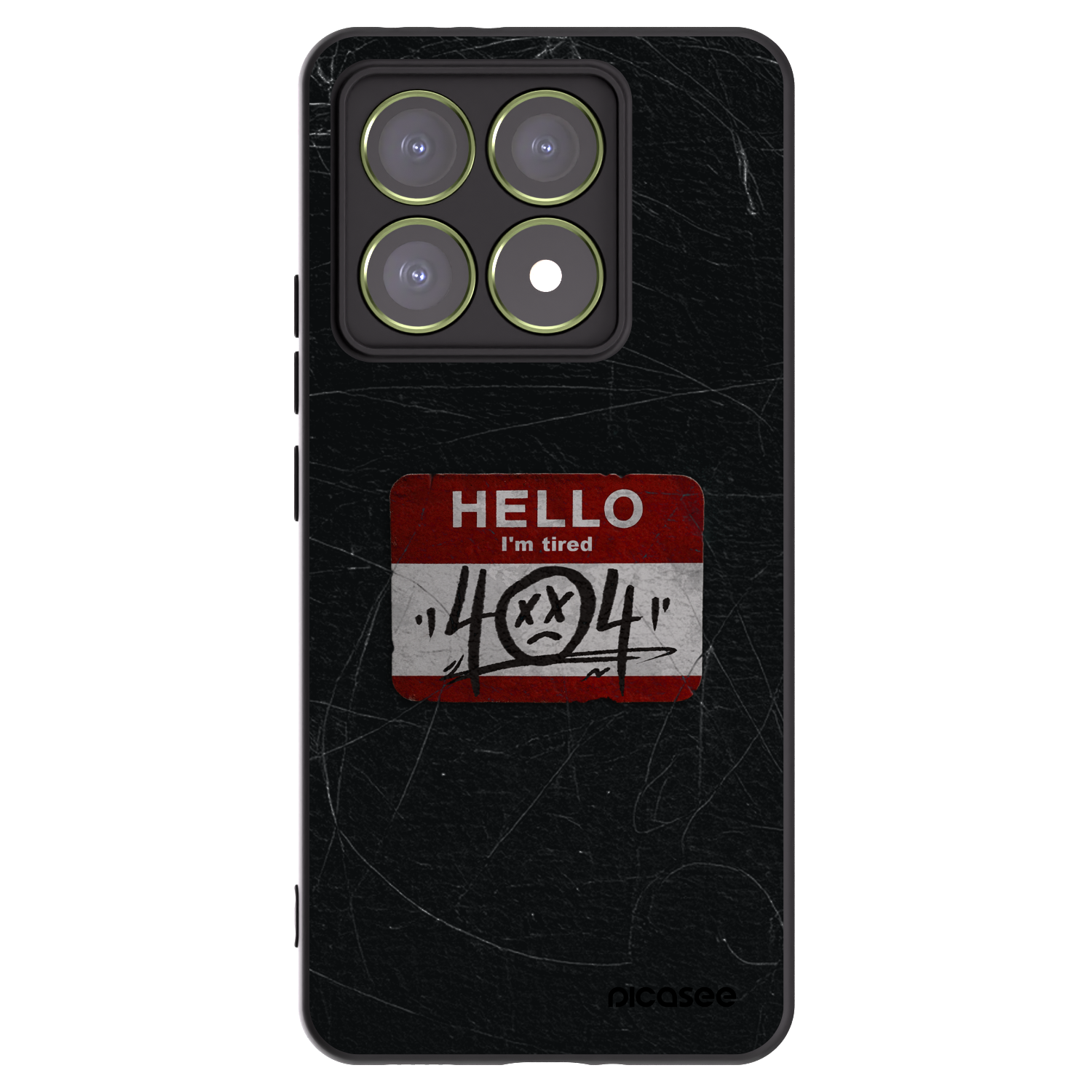 Picasee crna silikonska maskica za Xiaomi 14T - HELLO 404